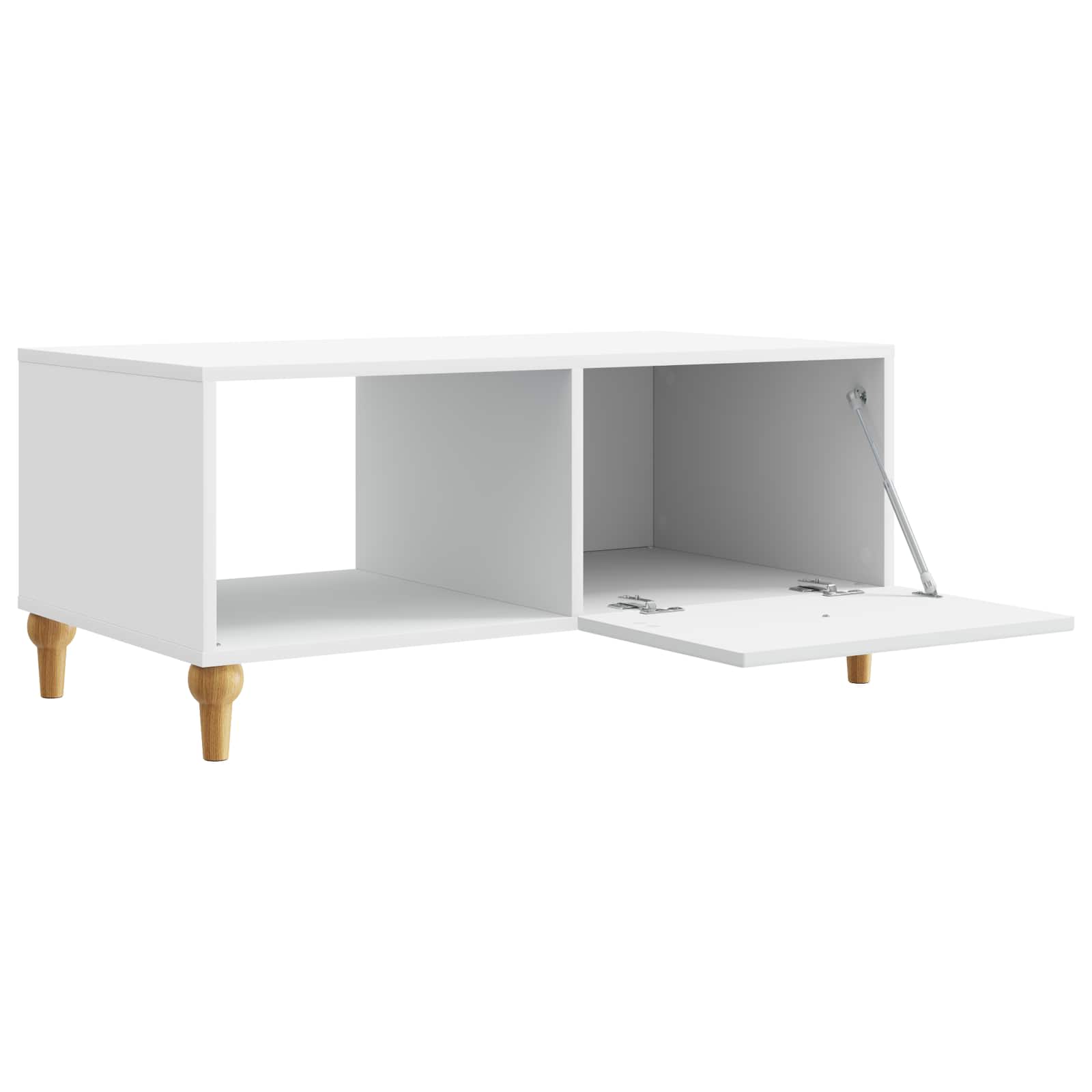 Table basse Blanc 90 x 50 x 40 cm Bois d'ingénierie - XIOS