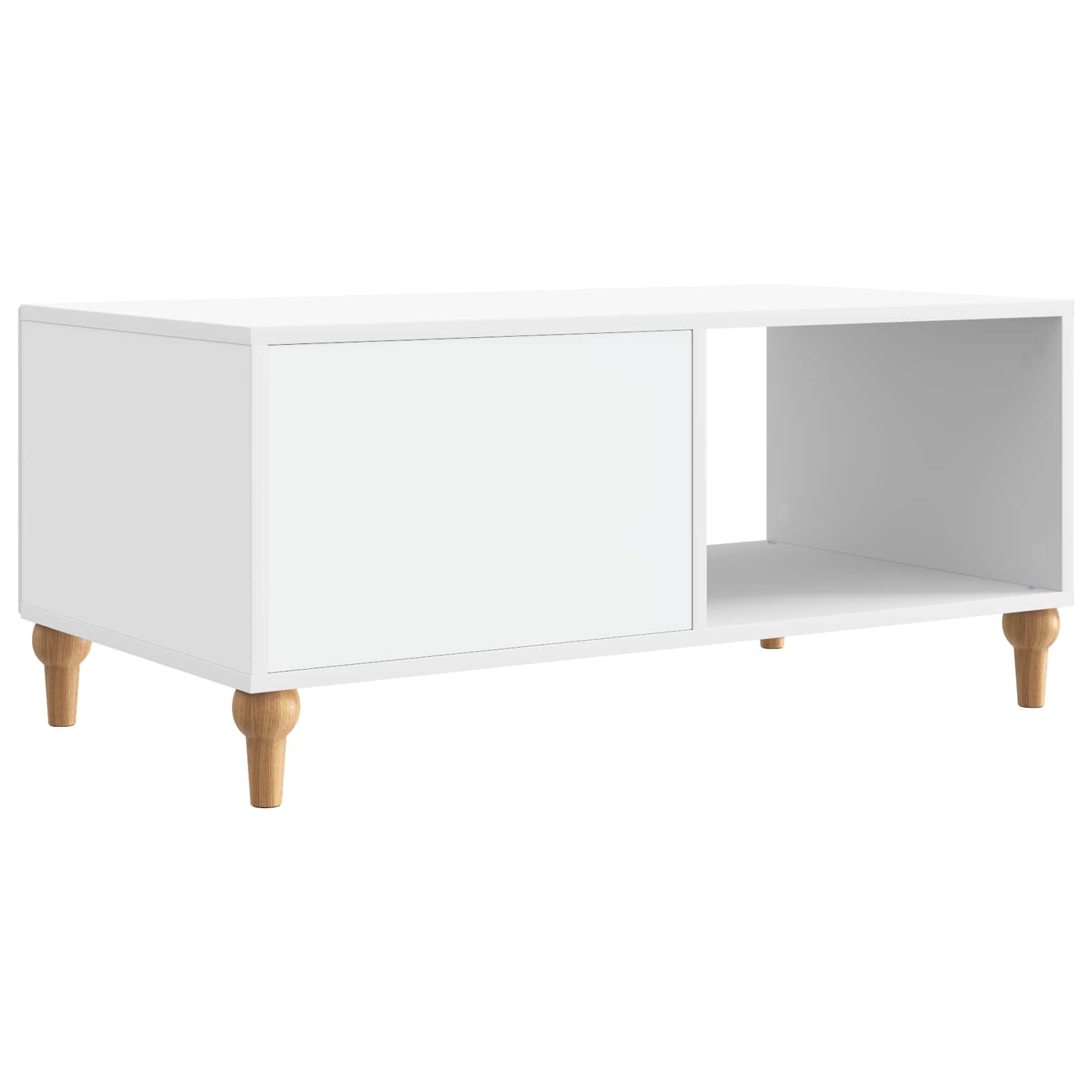 Table basse Blanc 90 x 50 x 40 cm Bois d'ingénierie - XIOS