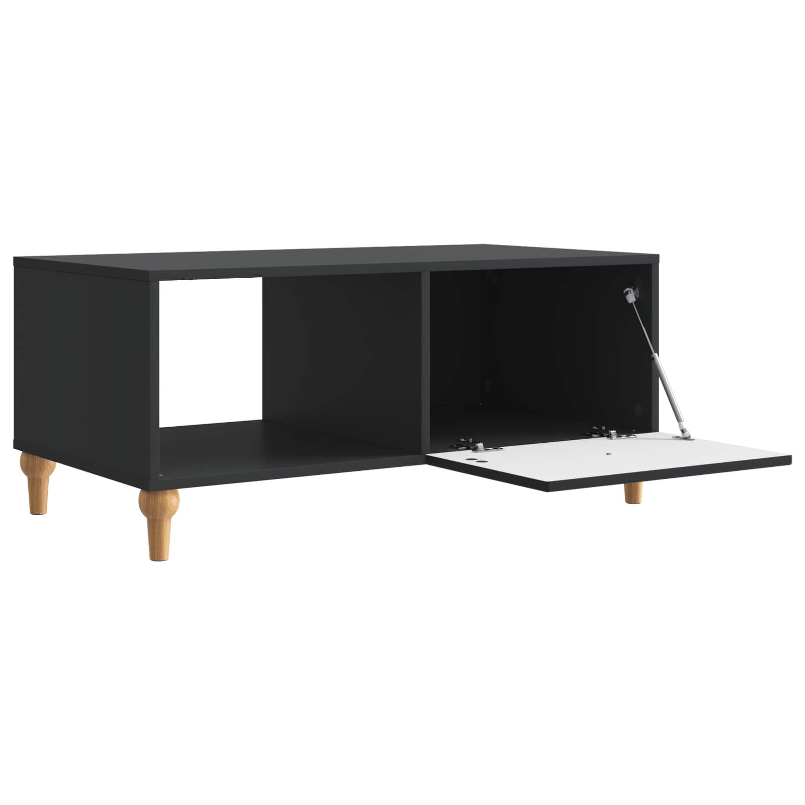 Table basse Noir 90 x 50 x 40 cm Bois d'ingénierie - XIOS