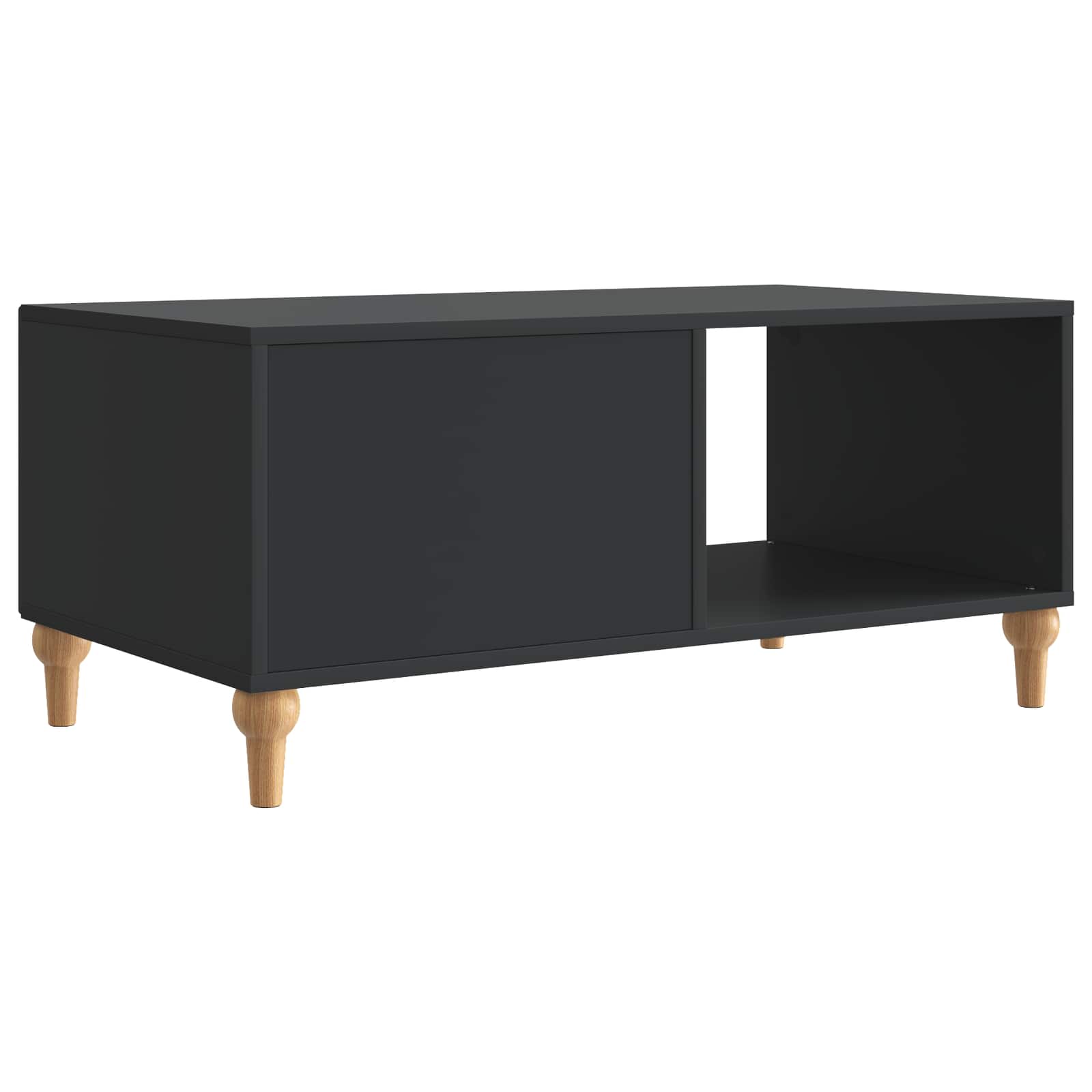 Table basse Noir 90 x 50 x 40 cm Bois d'ingénierie - XIOS