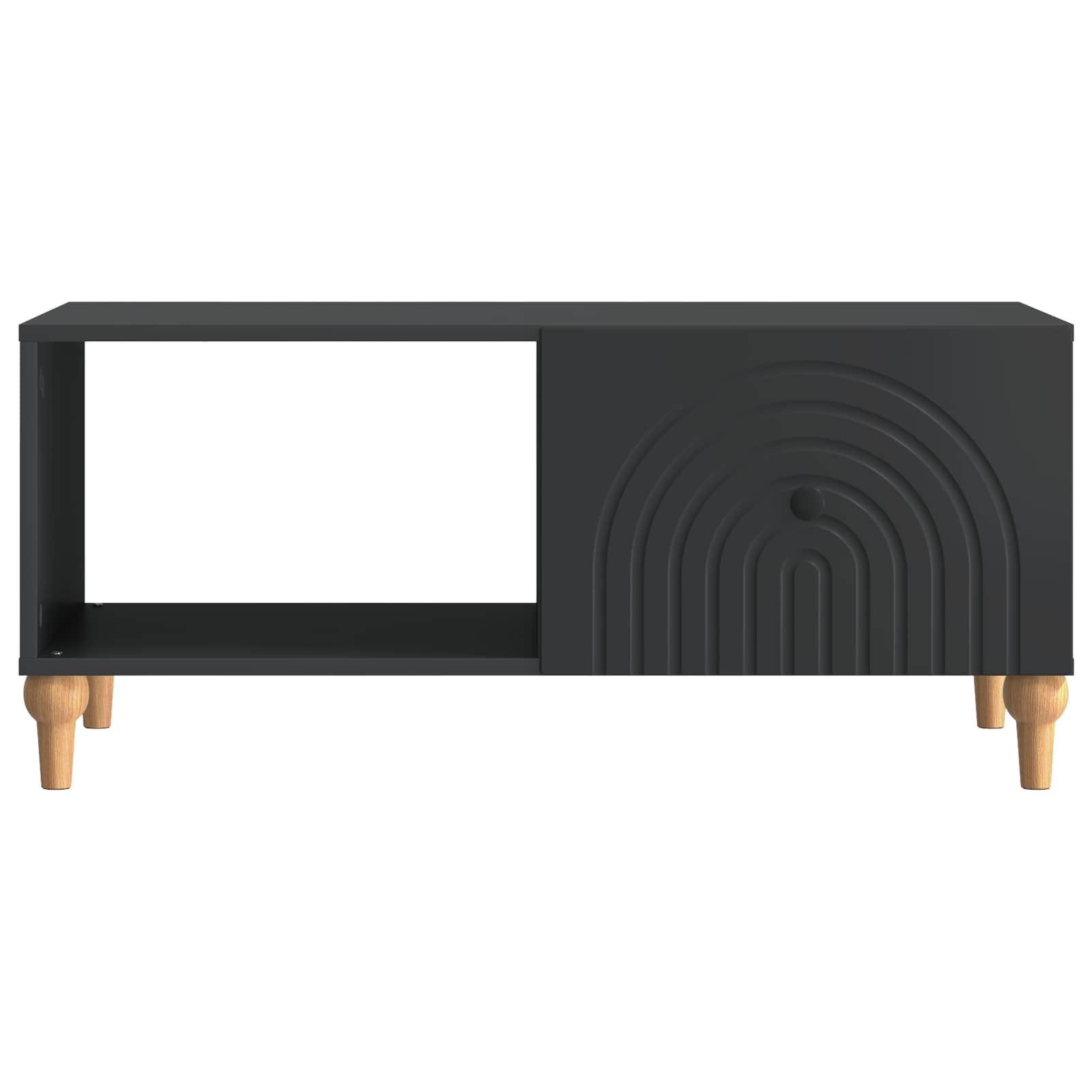 Table basse Noir 90 x 50 x 40 cm Bois d'ingénierie - XIOS