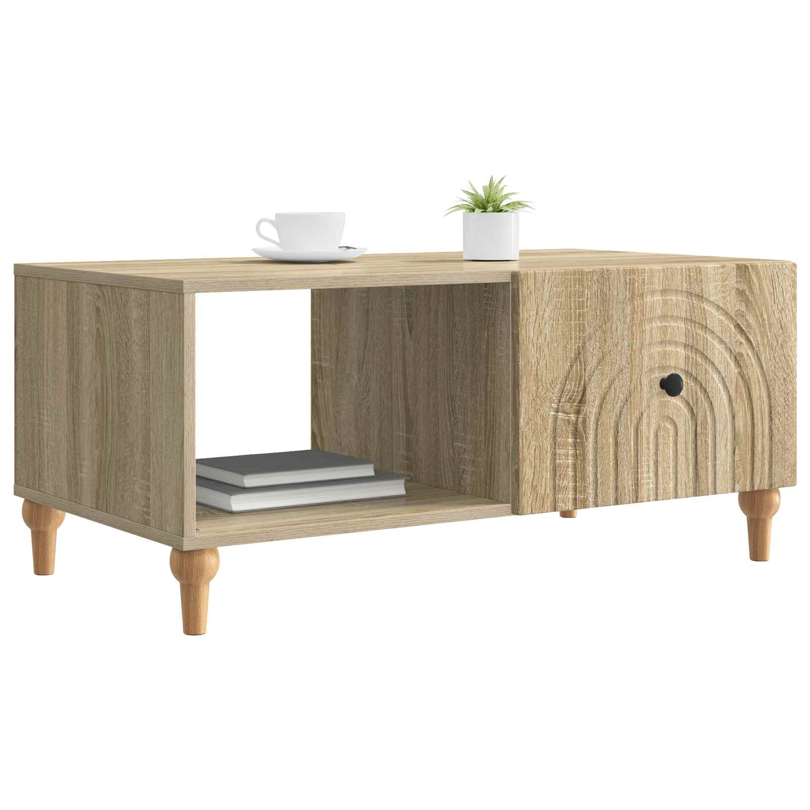 Table basse Chêne Sonoma 90 x 50 x 40 cm Bois d'ingénierie - XIOS
