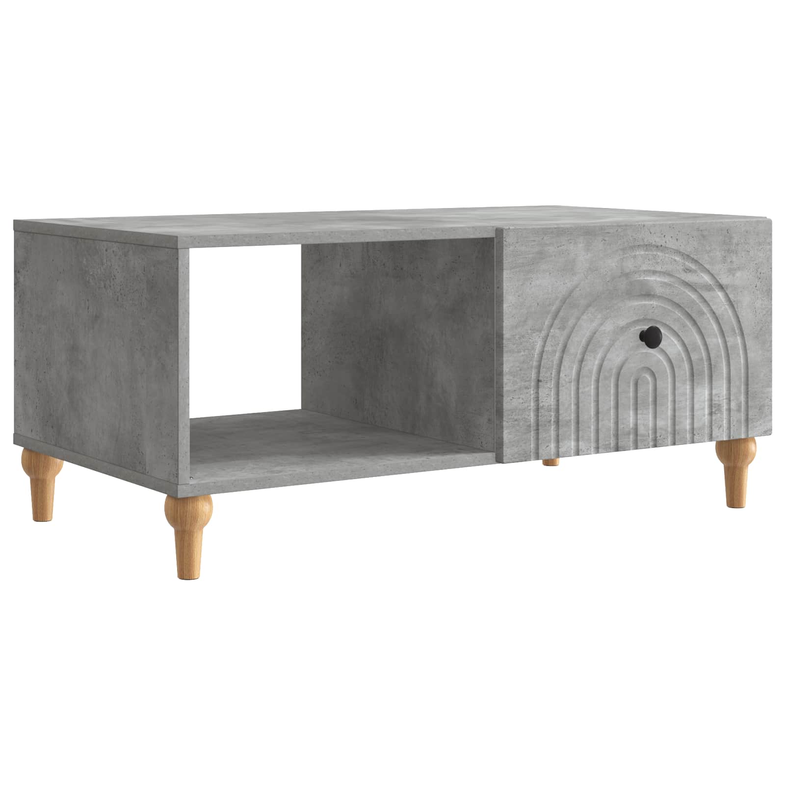 Table basse Gris béton 90 x 50 x 40 cm Bois d'ingénierie - XIOS
