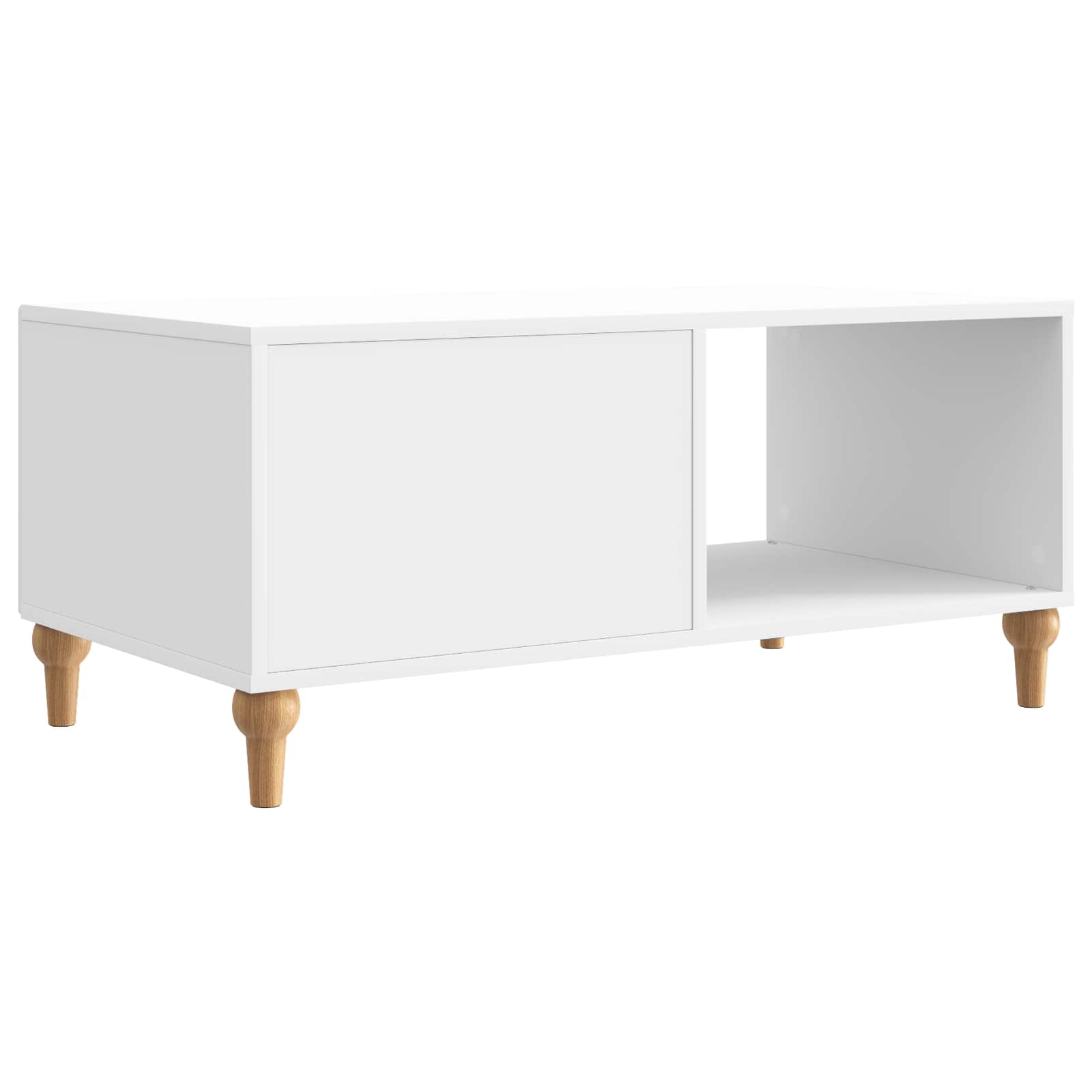 Table basse Blanc brillant 90 x 50 x 40 cm Bois d'ingénierie - XIOS