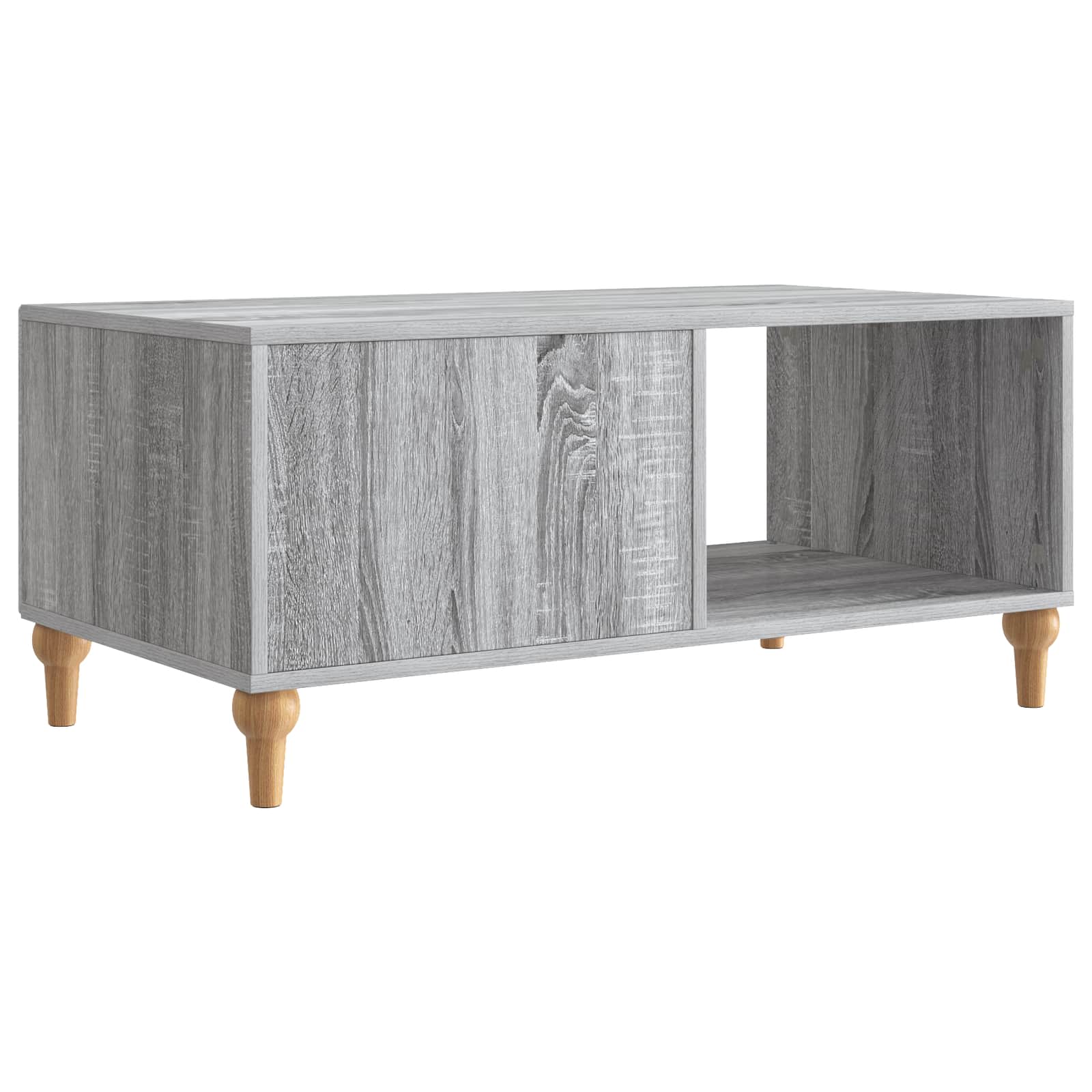 Table basse Sonoma gris 90 x 50 x 40 cm Bois d'ingénierie - XIOS