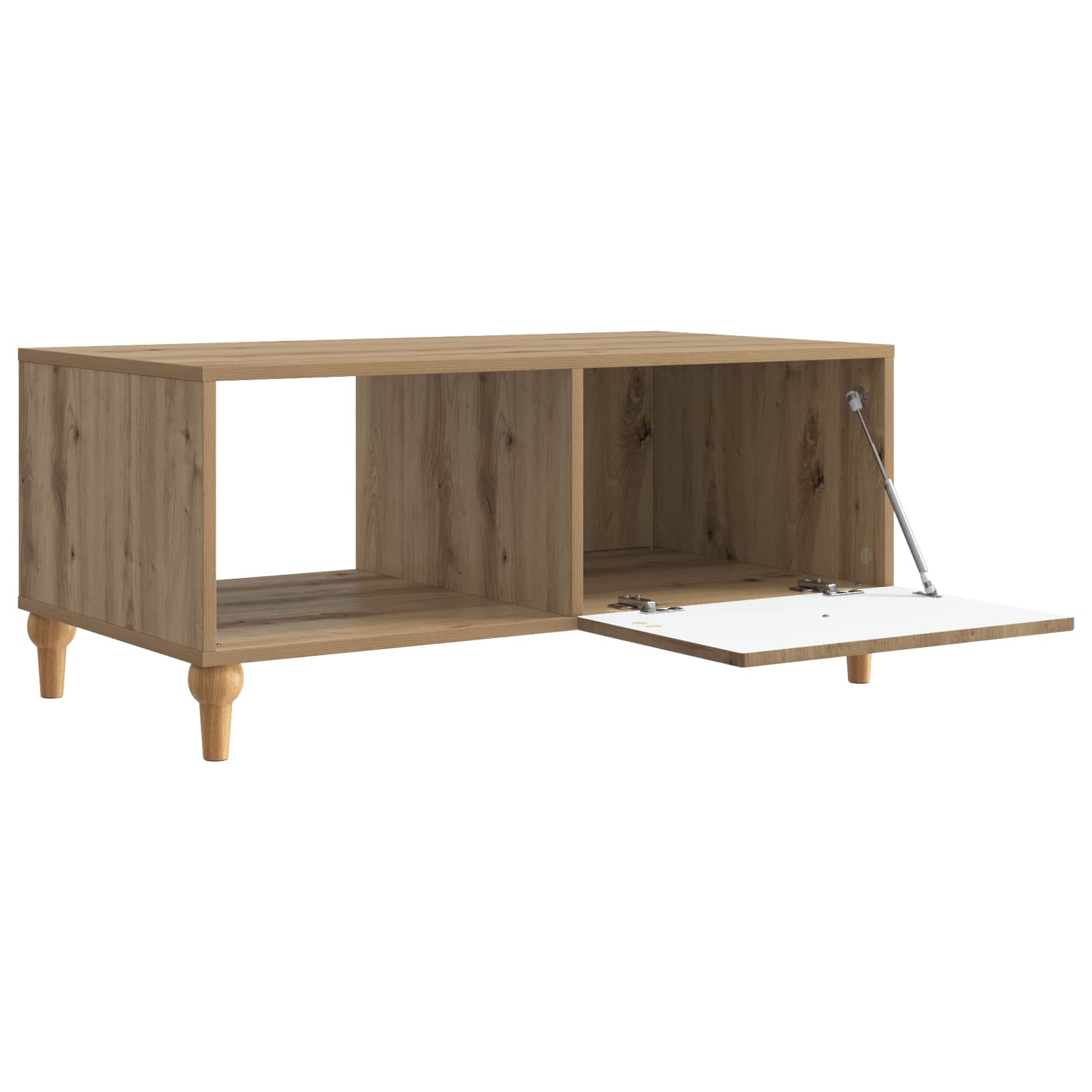 Table basse Chêne artisanal 90 x 50 x 40 cm Bois d'ingénierie - XIOS