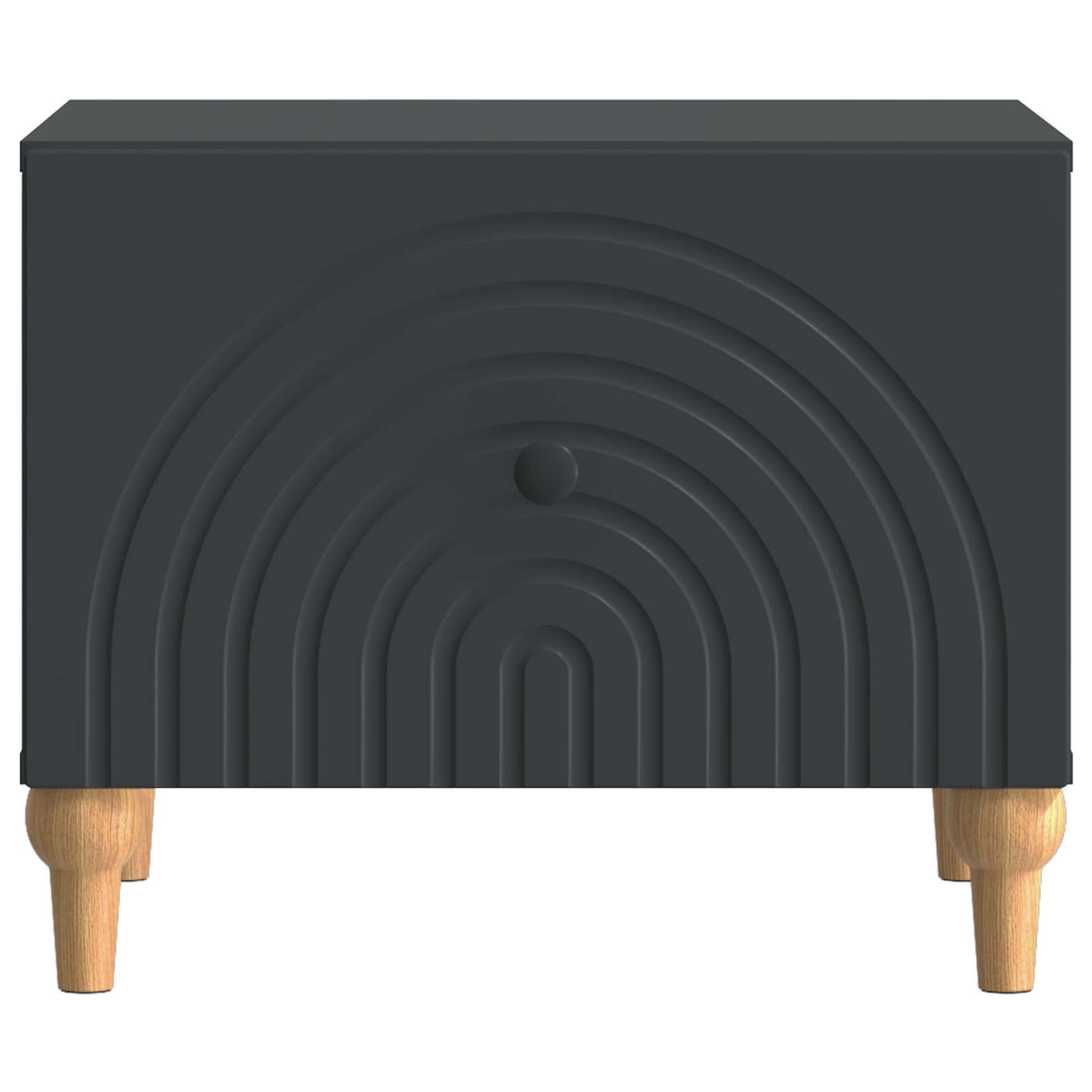 Table basse avec tiroir Noir 49 x 50 x 40 cm Bois d'ingénierie - XIOS