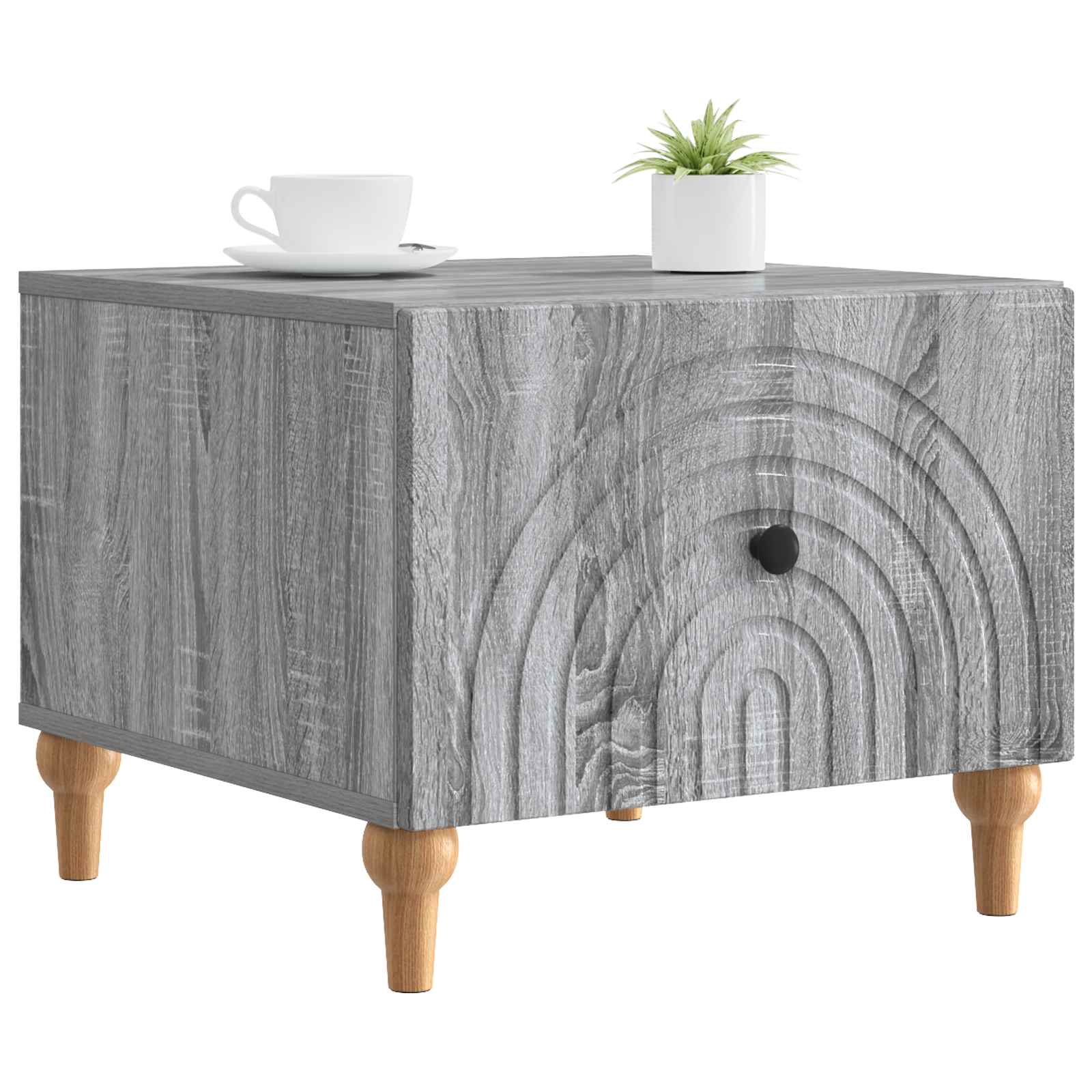 Table basse Sonoma gris 49 x 50 x 40 cm Bois d'ingénierie - XIOS