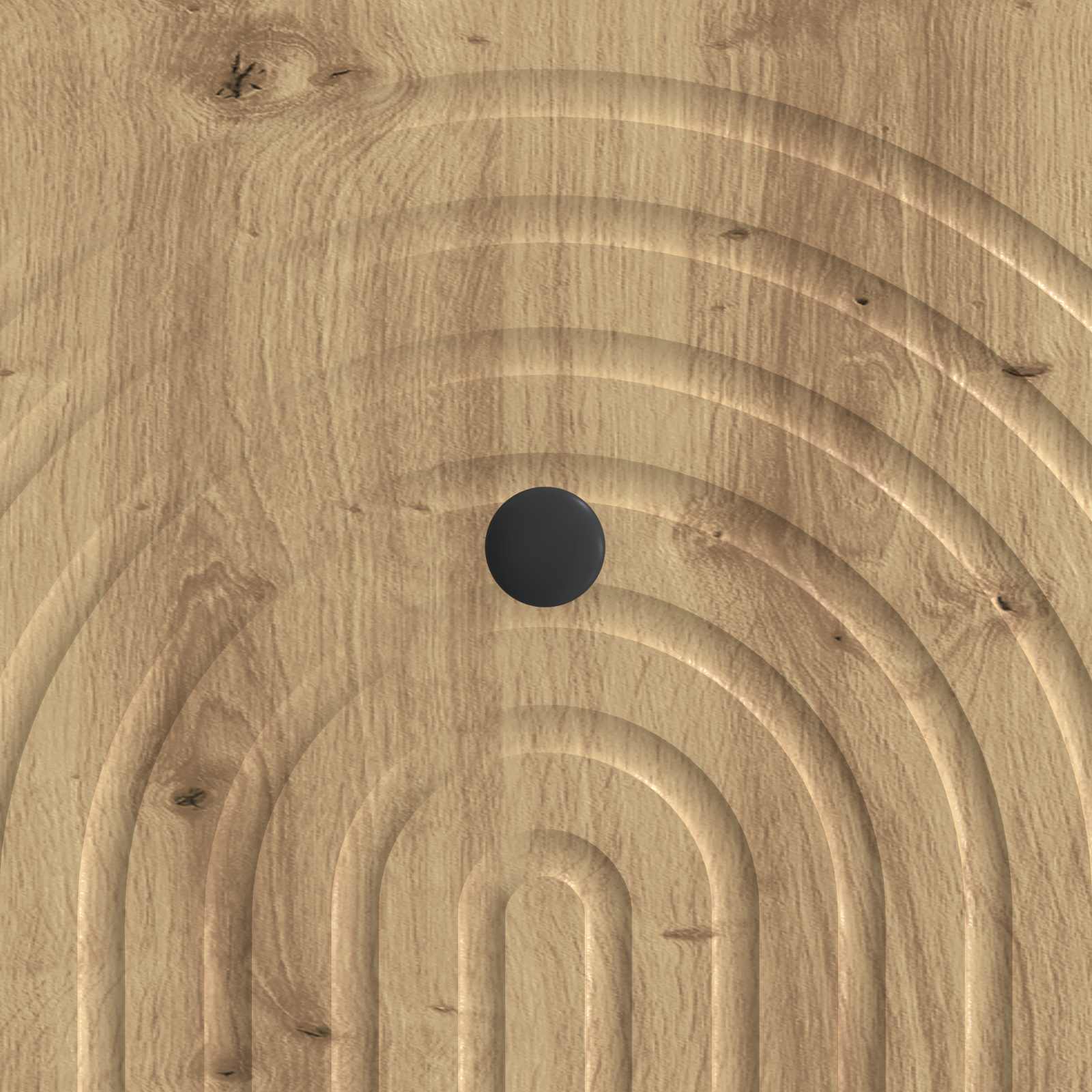 Table basse Chêne artisanal 49 x 50 x 40 cm Bois d'ingénierie - XIOS