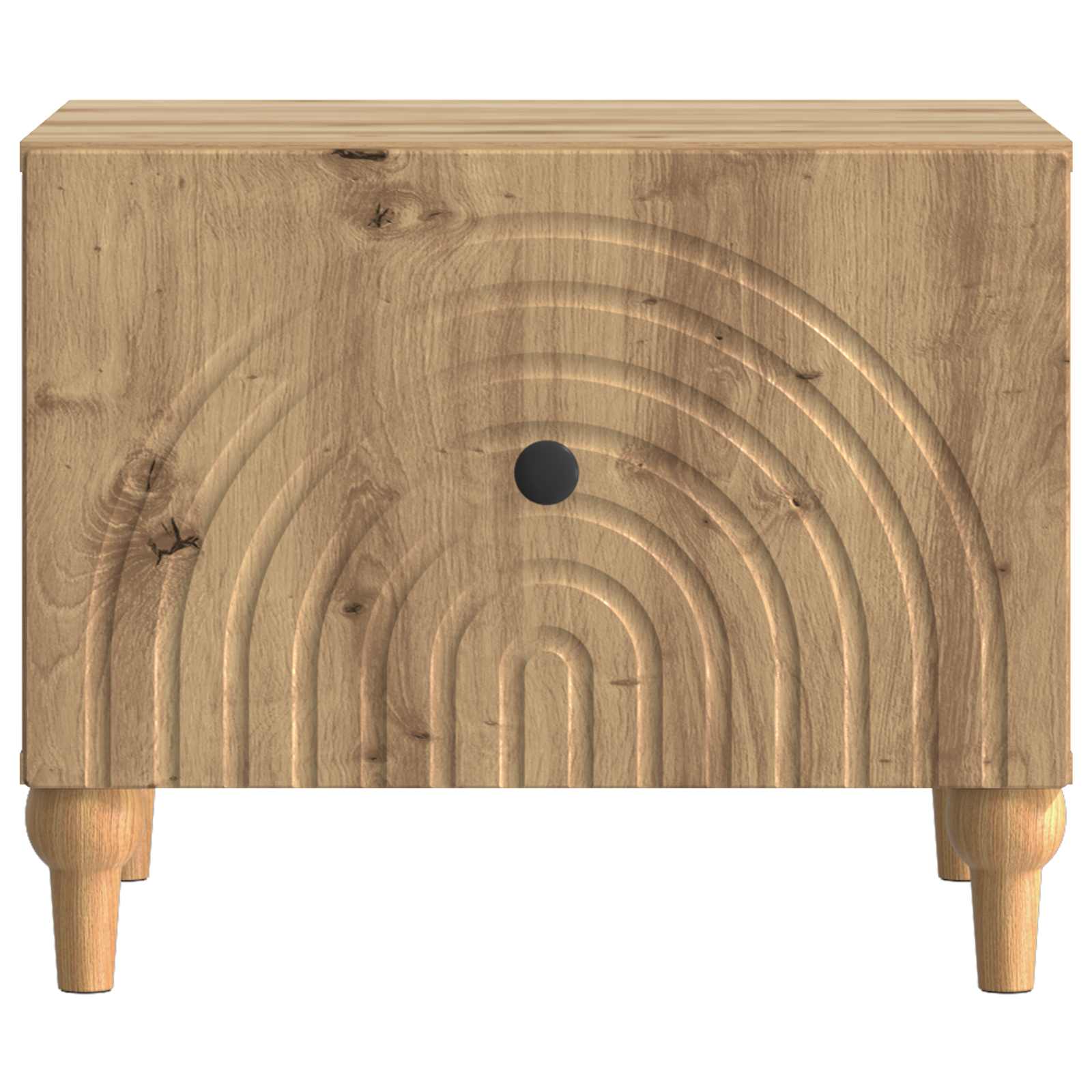 Table basse Chêne artisanal 49 x 50 x 40 cm Bois d'ingénierie - XIOS