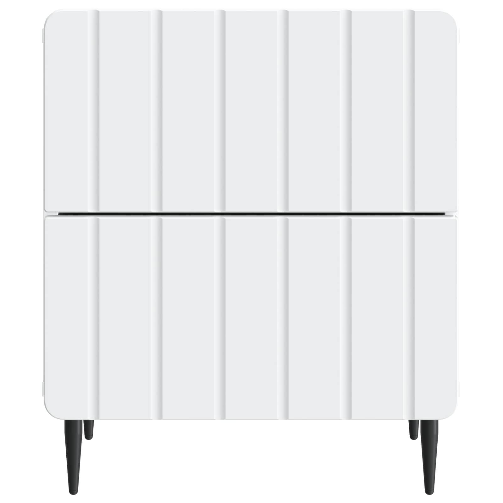 Cabinet de chevet avec tiroir 2 pcs Blanc 43 x 34,5 x 49,5 cm - XIOS