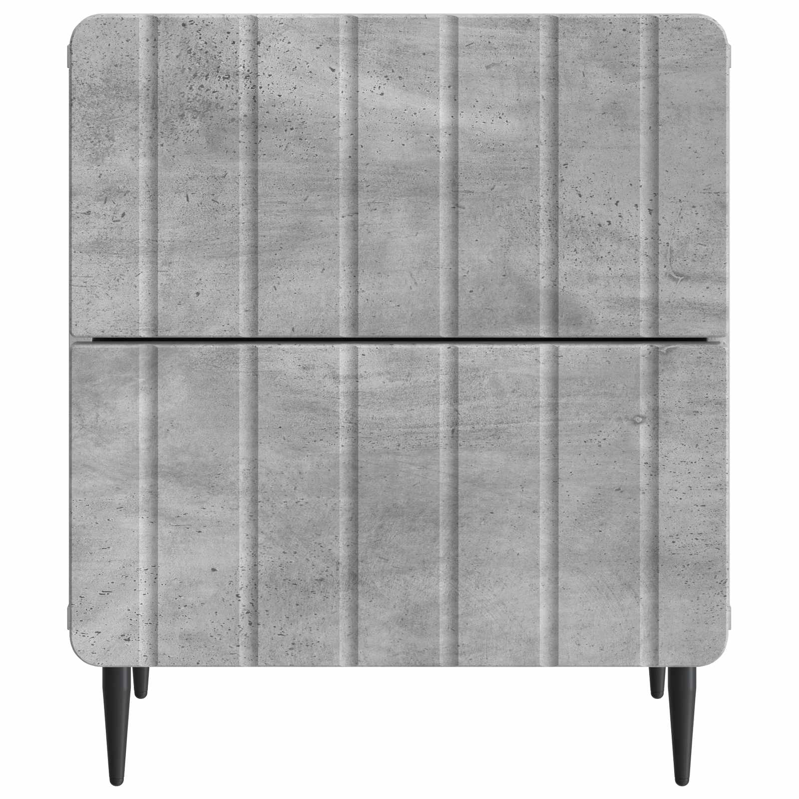 Cabinet de chevet 2 pcs Gris béton 43 x 34,5 x 49,5 cm - XIOS