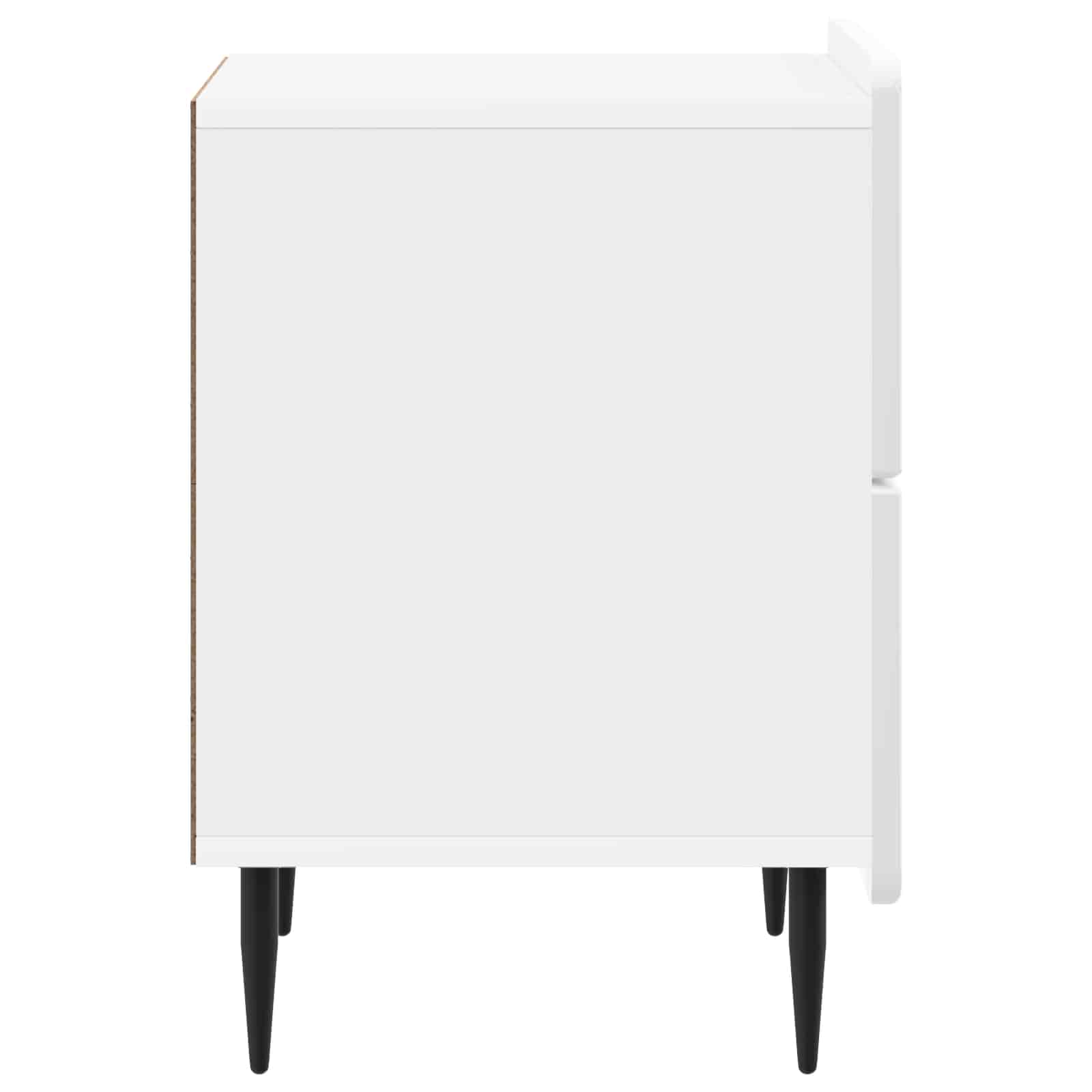 Cabinet de chevet 2 pcs Blanc brillant 43 x 34,5 x 49,5 cm - XIOS