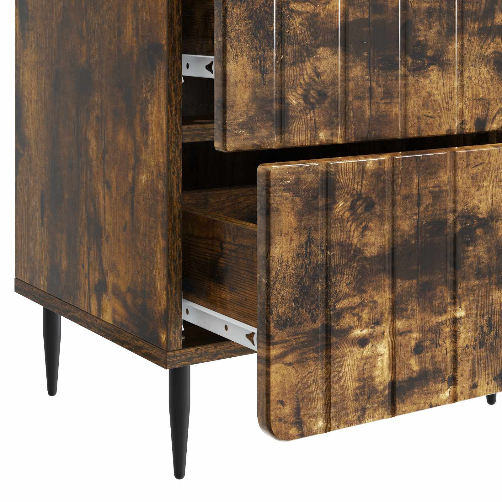 Cabinet de chevet 2 pcs Chêne fumé 43 x 34,5 x 49,5 cm - XIOS