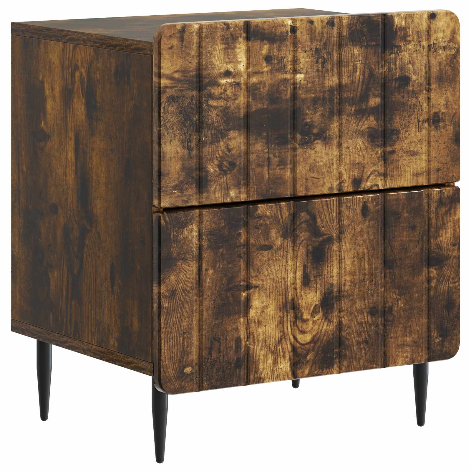 Cabinet de chevet 2 pcs Chêne fumé 43 x 34,5 x 49,5 cm - XIOS