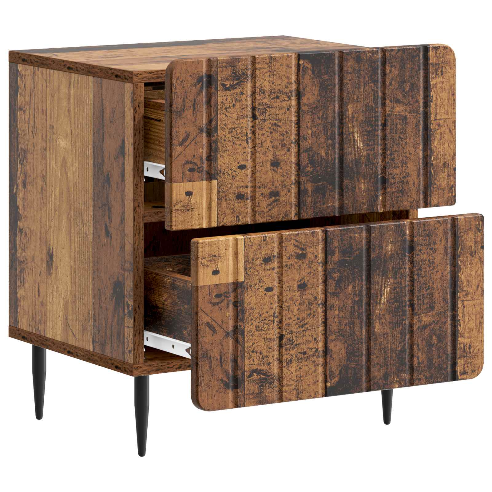 Cabinet de chevet 2 pcs Bois ancien 43 x 34,5 x 49,5 cm - XIOS