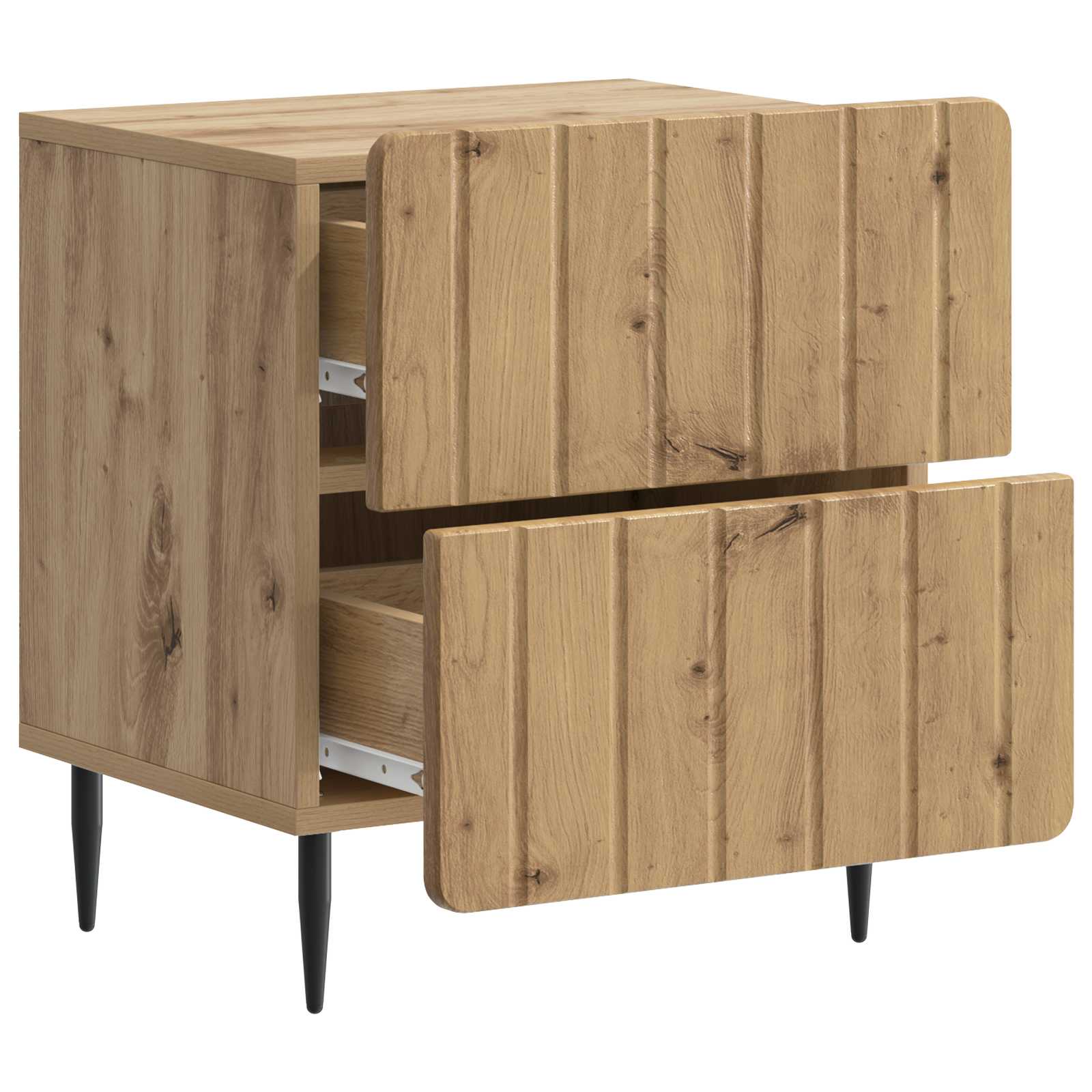 Cabinet de chevet 2 pcs Chêne artisanal 43 x 34,5 x 49,5 cm - XIOS