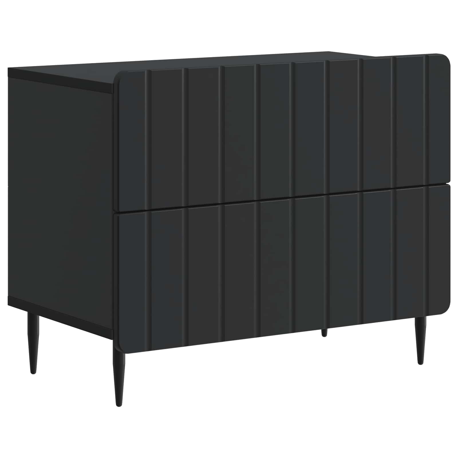 Cabinet de chevet Noir 62 x 34,5 x 49,5 cm Bois d'ingénierie - XIOS