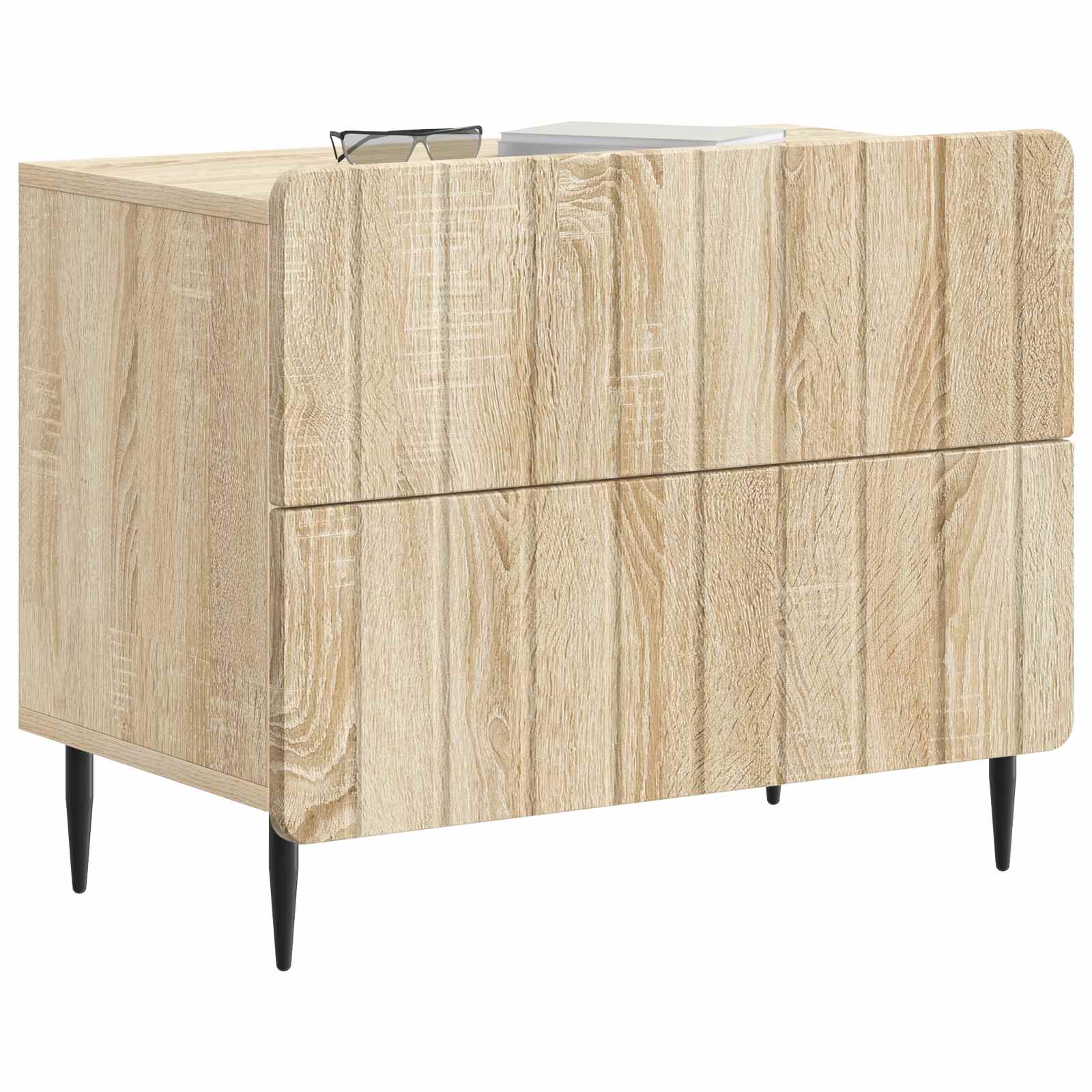 Cabinet de chevet avec tiroir Chêne Sonoma 62 x 34,5 x 49,5 cm - XIOS