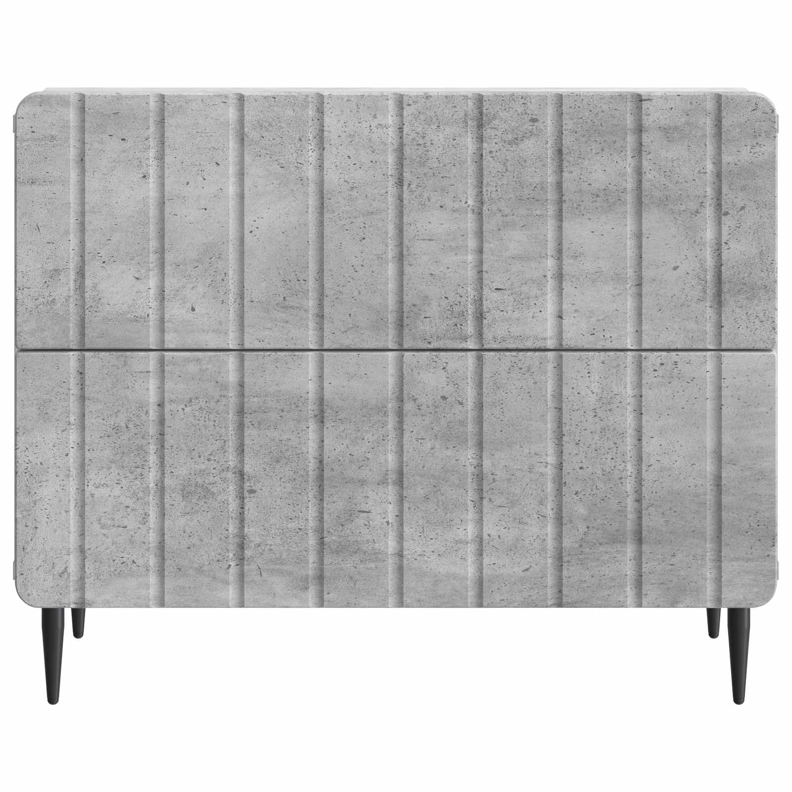 Cabinet de chevet avec tiroir Gris béton 62 x 34,5 x 49,5 cm - XIOS