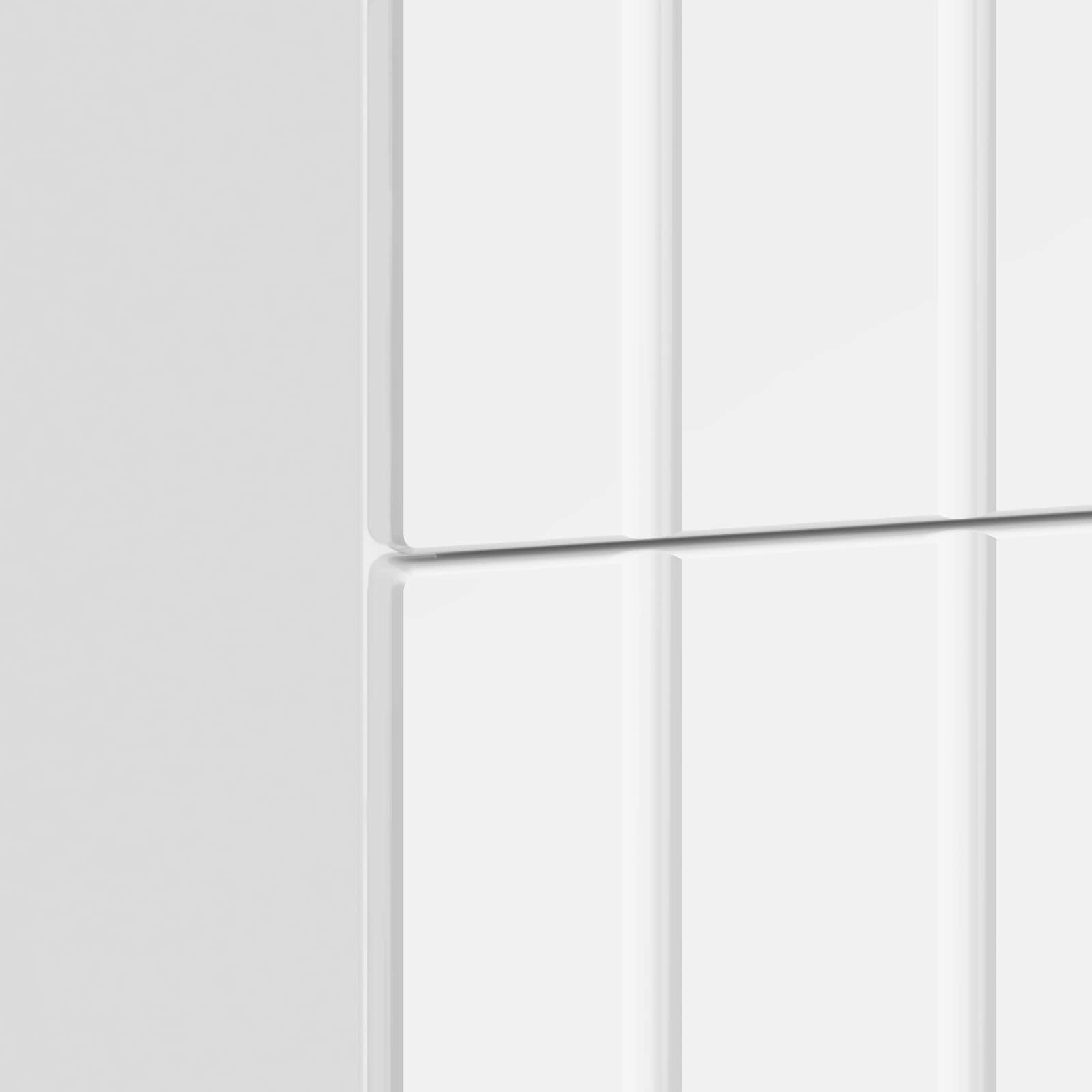Cabinet de chevet Blanc brillant 62 x 34,5 x 49,5 cm - XIOS