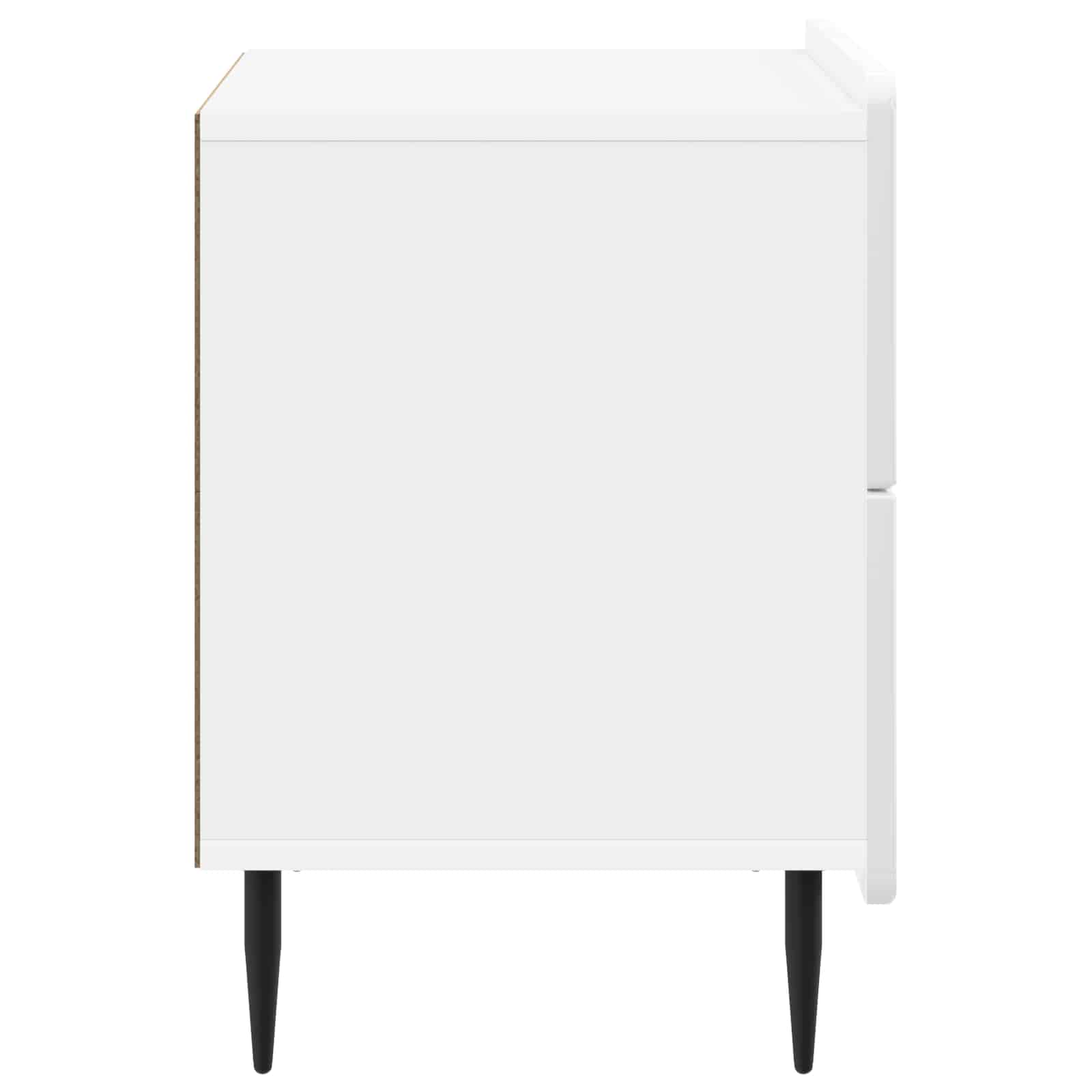 Cabinet de chevet Blanc brillant 62 x 34,5 x 49,5 cm - XIOS