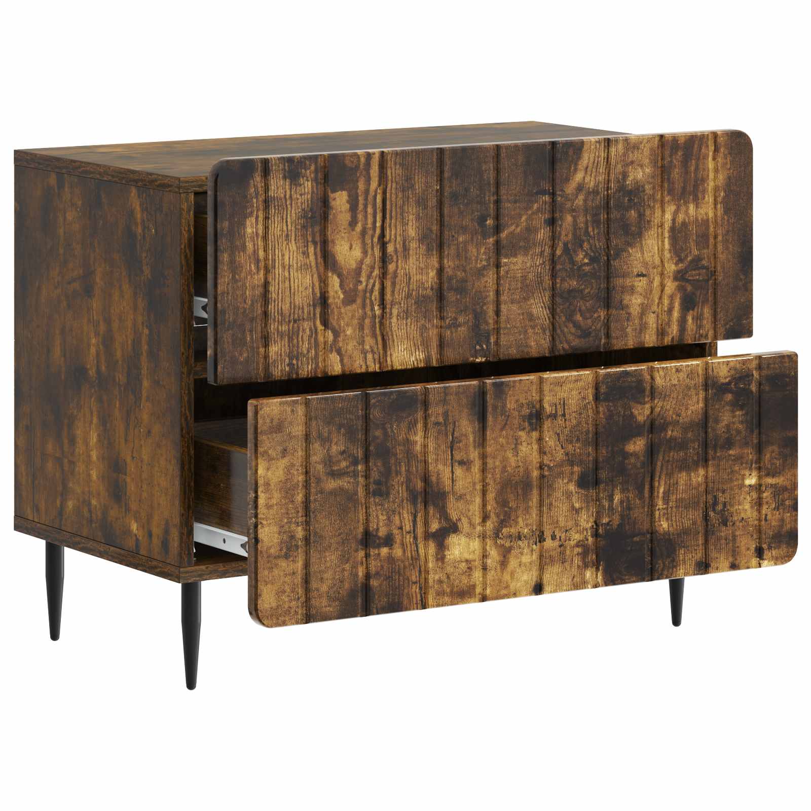 Cabinet de chevet avec tiroir Chêne fumé 62 x 34,5 x 49,5 cm - XIOS