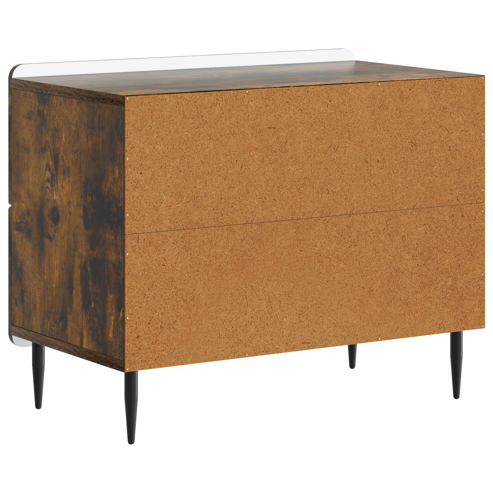 Cabinet de chevet avec tiroir Chêne fumé 62 x 34,5 x 49,5 cm - XIOS