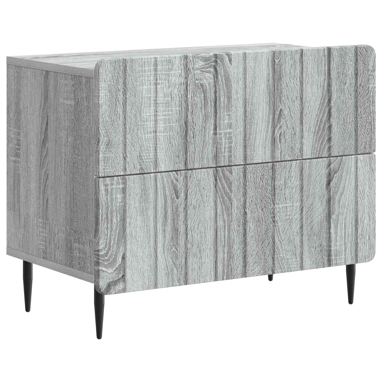 Cabinet de chevet avec tiroir Sonoma gris 62 x 34,5 x 49,5 cm - XIOS