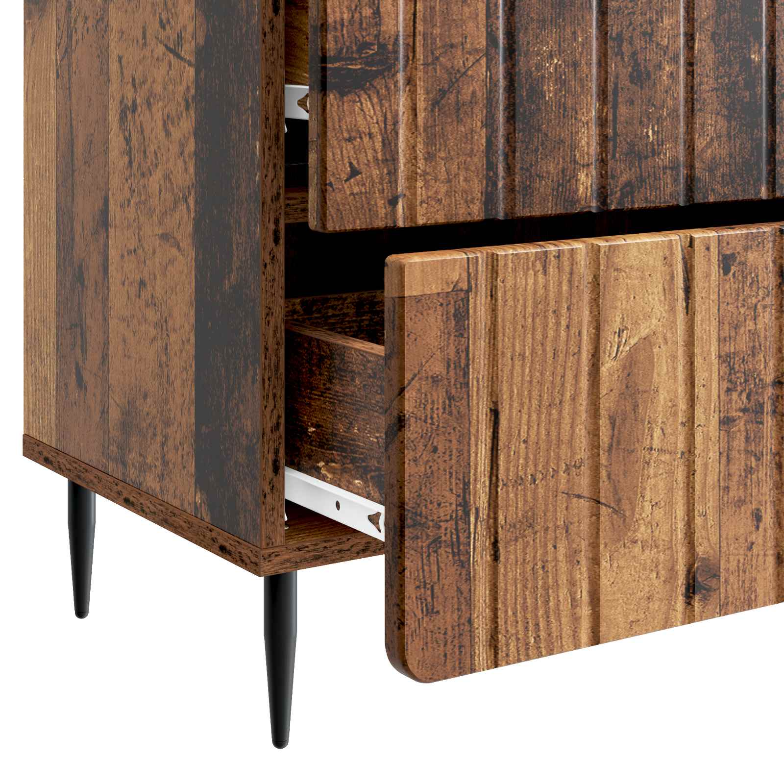 Cabinet de chevet avec tiroir Bois ancien 62 x 34,5 x 49,5 cm - XIOS