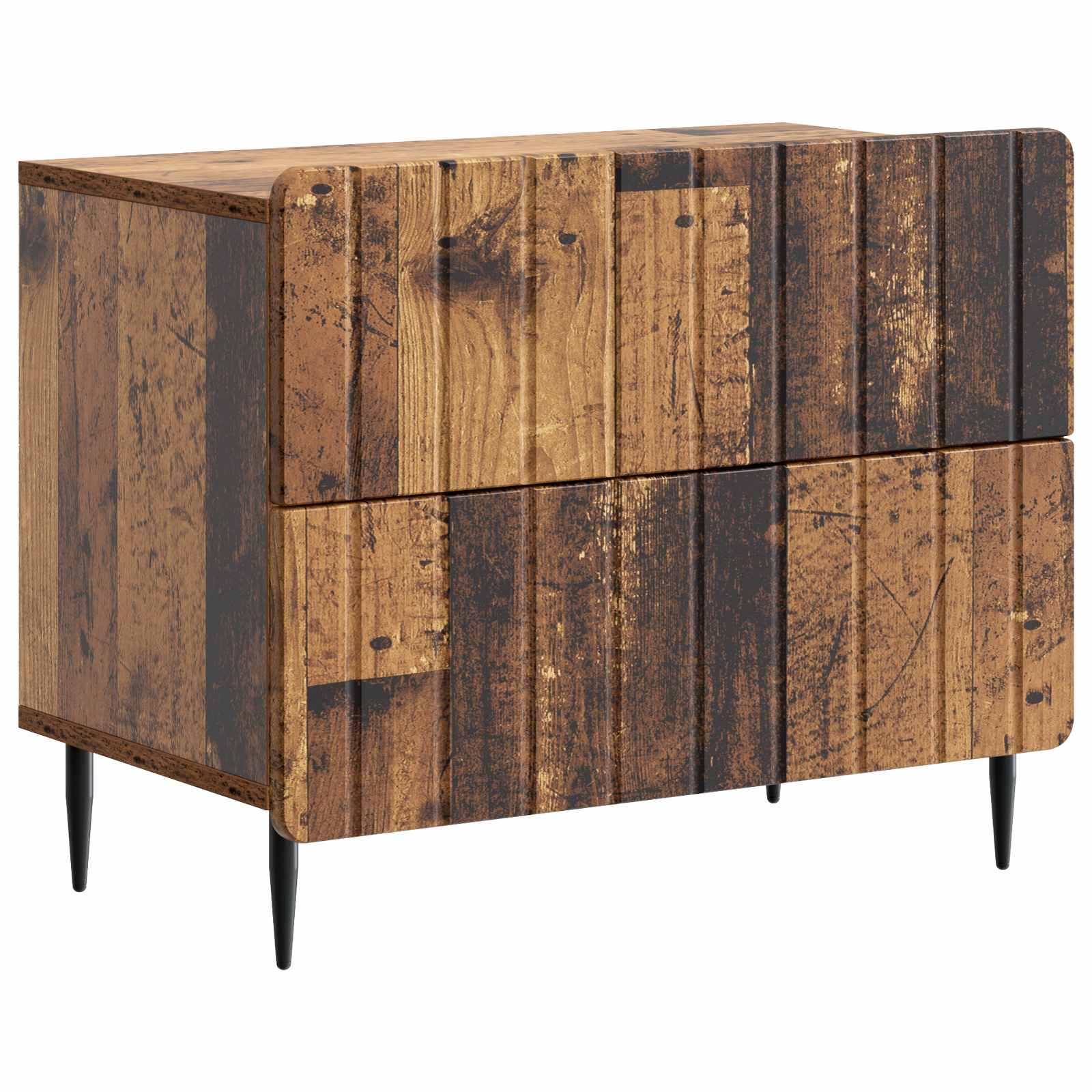 Cabinet de chevet avec tiroir Bois ancien 62 x 34,5 x 49,5 cm - XIOS