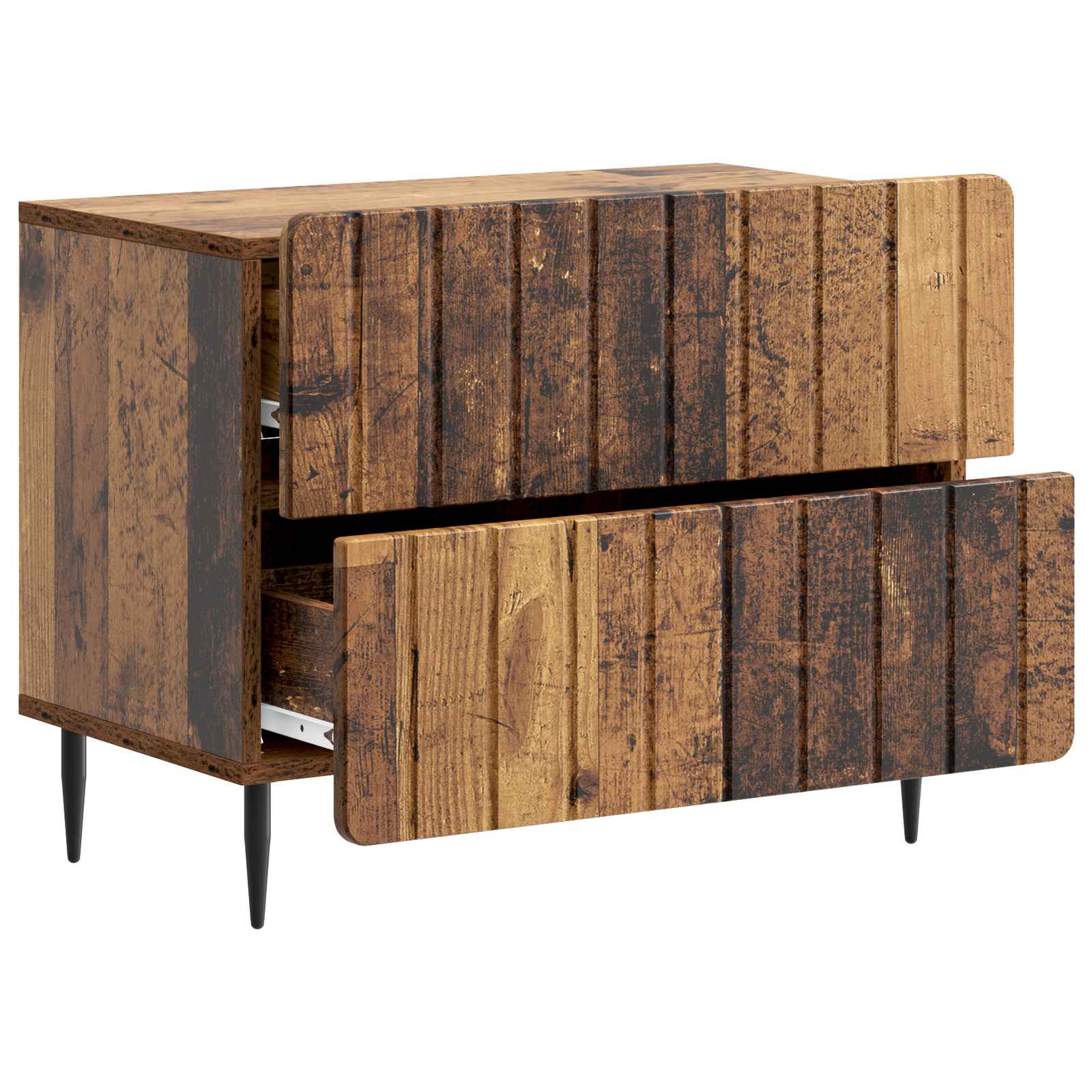 Cabinet de chevet avec tiroir Bois ancien 62 x 34,5 x 49,5 cm - XIOS