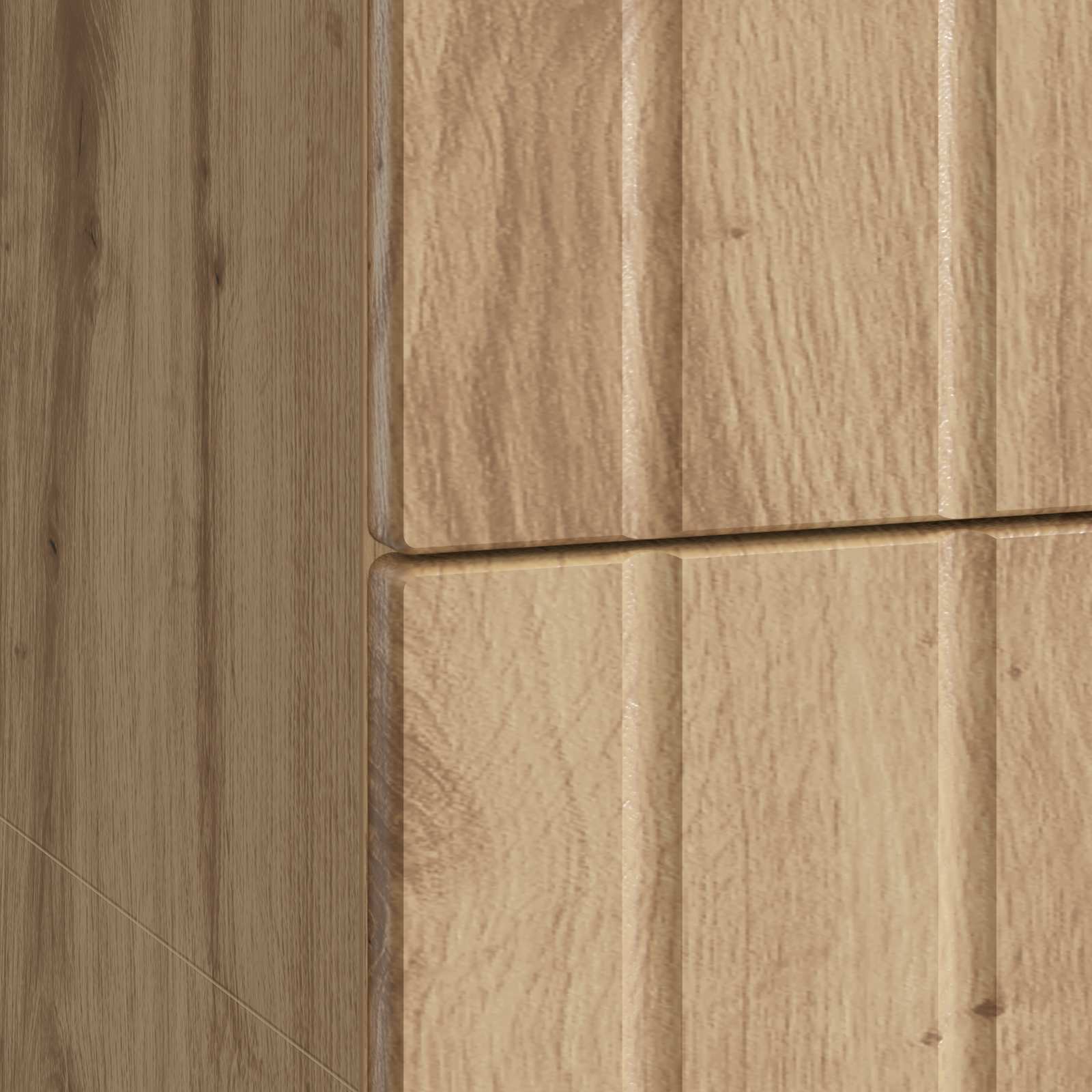 Cabinet de chevet Chêne artisanal 62 x 34,5 x 49,5 cm - XIOS