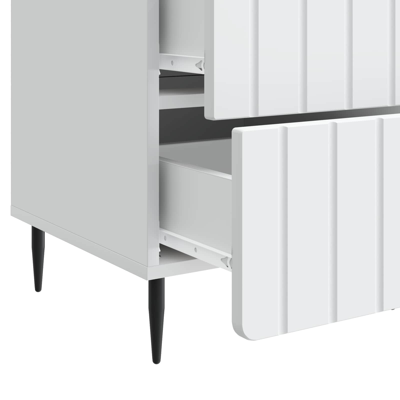 Cabinet de chevet Blanc 43 x 41 x 68 cm Bois d'ingénierie - XIOS