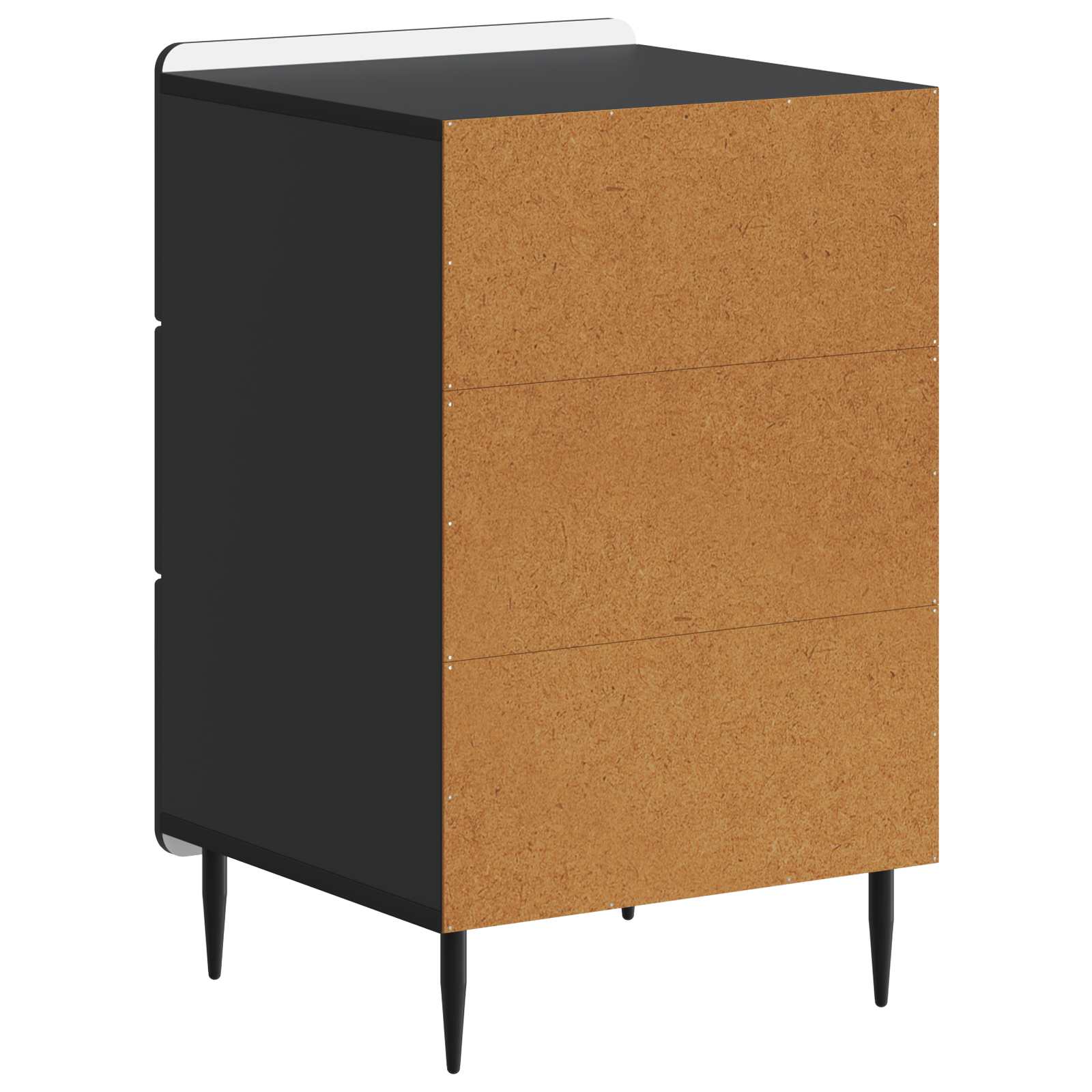 Cabinet de chevet Noir 43 x 41 x 68 cm Bois d'ingénierie - XIOS
