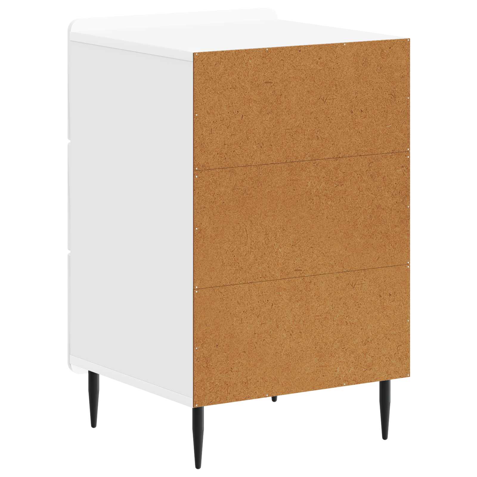 Cabinet de chevet avec tiroir Blanc brillant 43 x 41 x 68 cm - XIOS