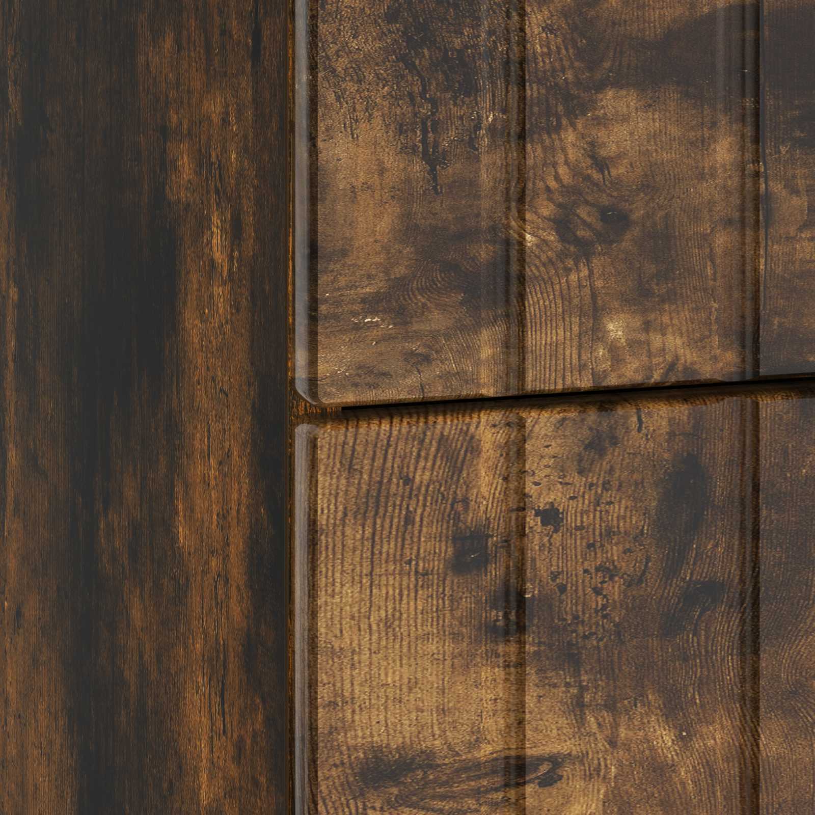 Cabinet de chevet Chêne fumé 43 x 41 x 68 cm Bois d'ingénierie - XIOS