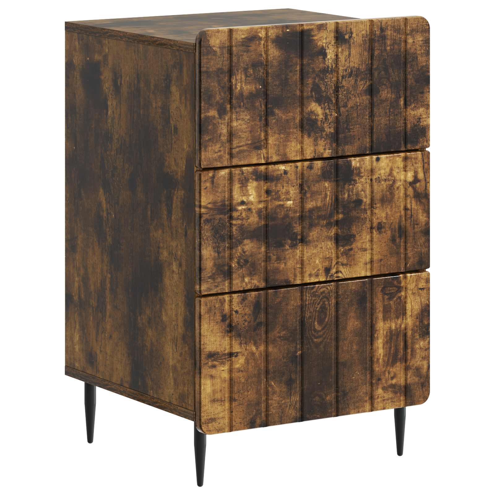 Cabinet de chevet Chêne fumé 43 x 41 x 68 cm Bois d'ingénierie - XIOS