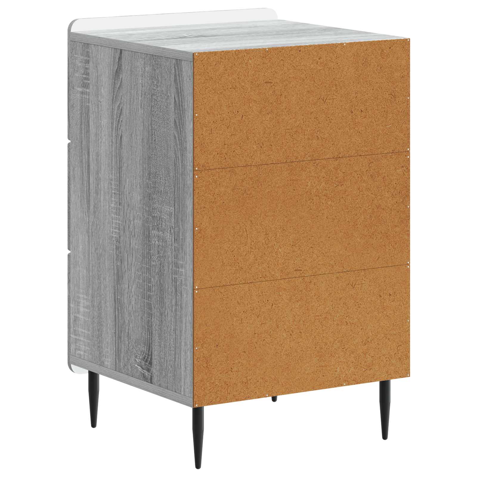 Cabinet de chevet Sonoma gris 43 x 41 x 68 cm Bois d'ingénierie - XIOS