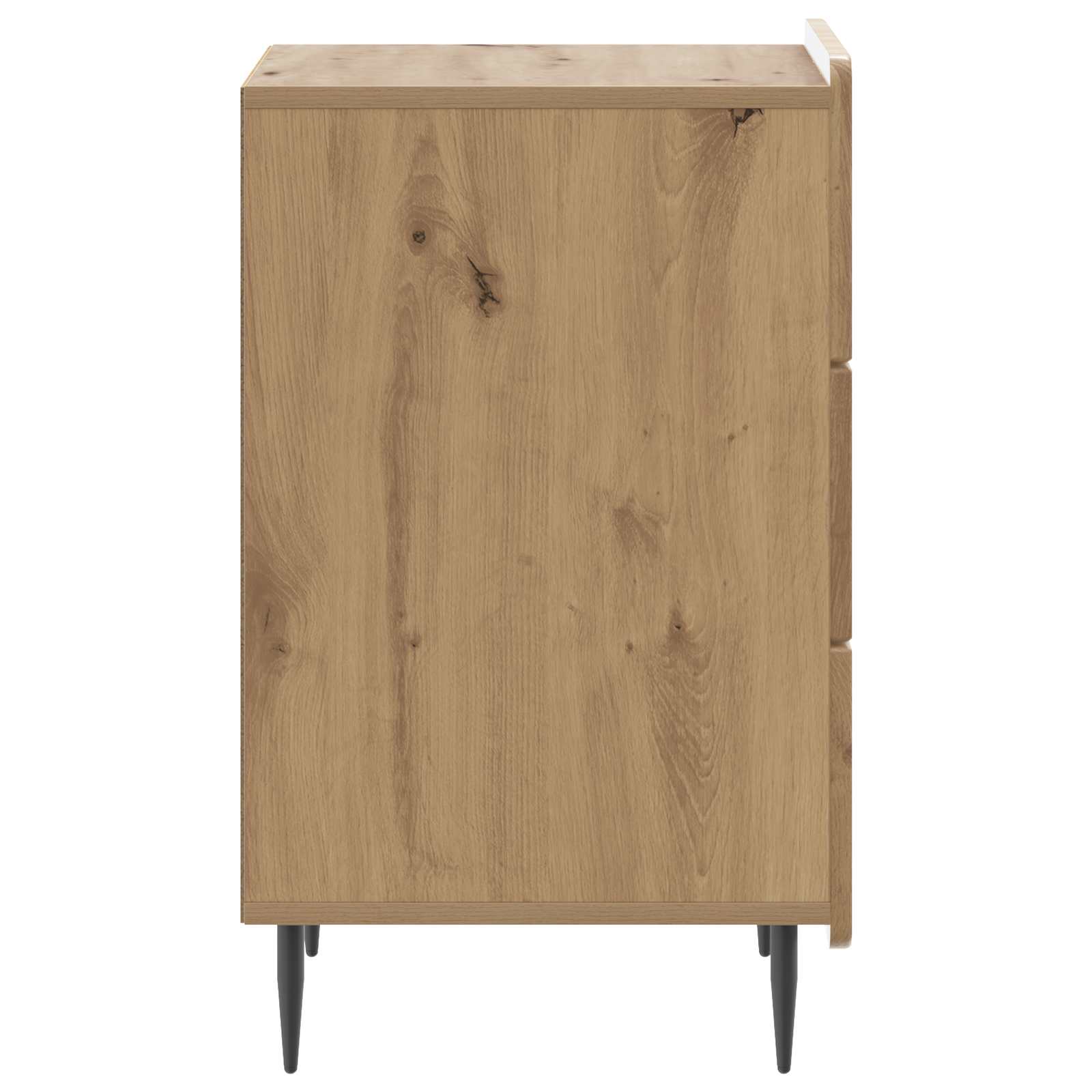 Cabinet de chevet avec tiroir Chêne artisanal 43 x 41 x 68 cm - XIOS