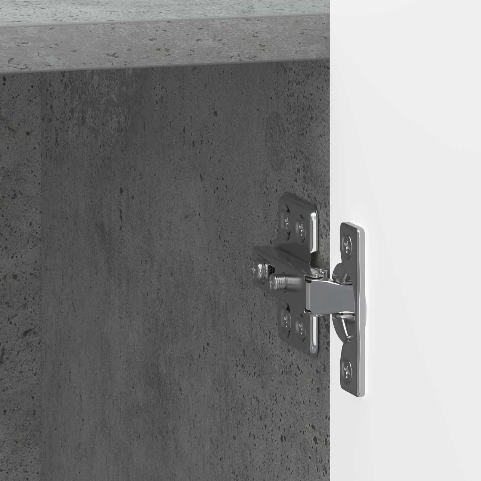 Cabinet de chevet 2 pcs Gris béton 43 x 34,5 x 52 cm - XIOS