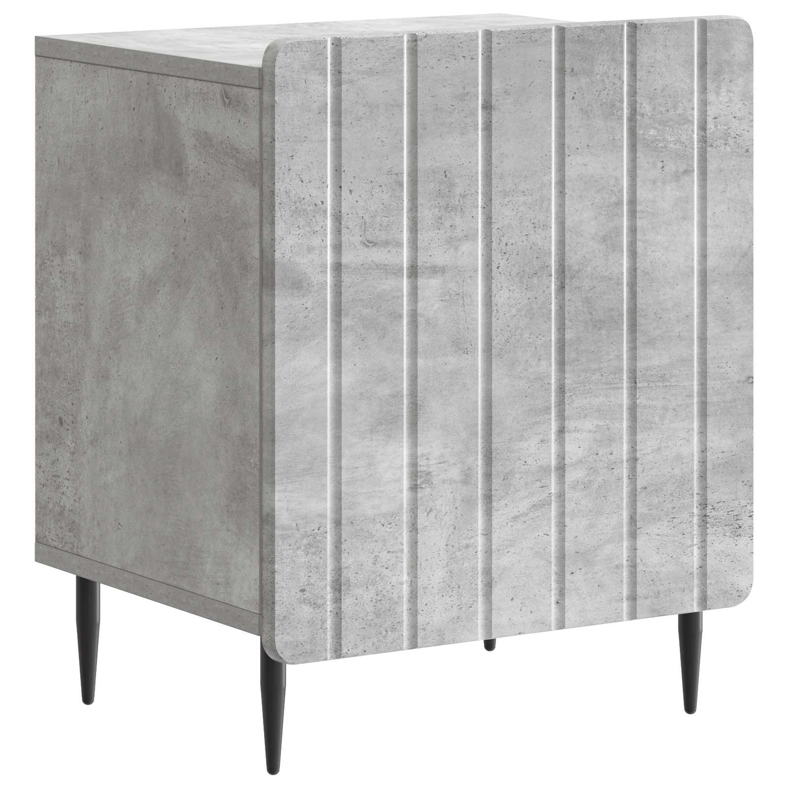 Cabinet de chevet 2 pcs Gris béton 43 x 34,5 x 52 cm - XIOS