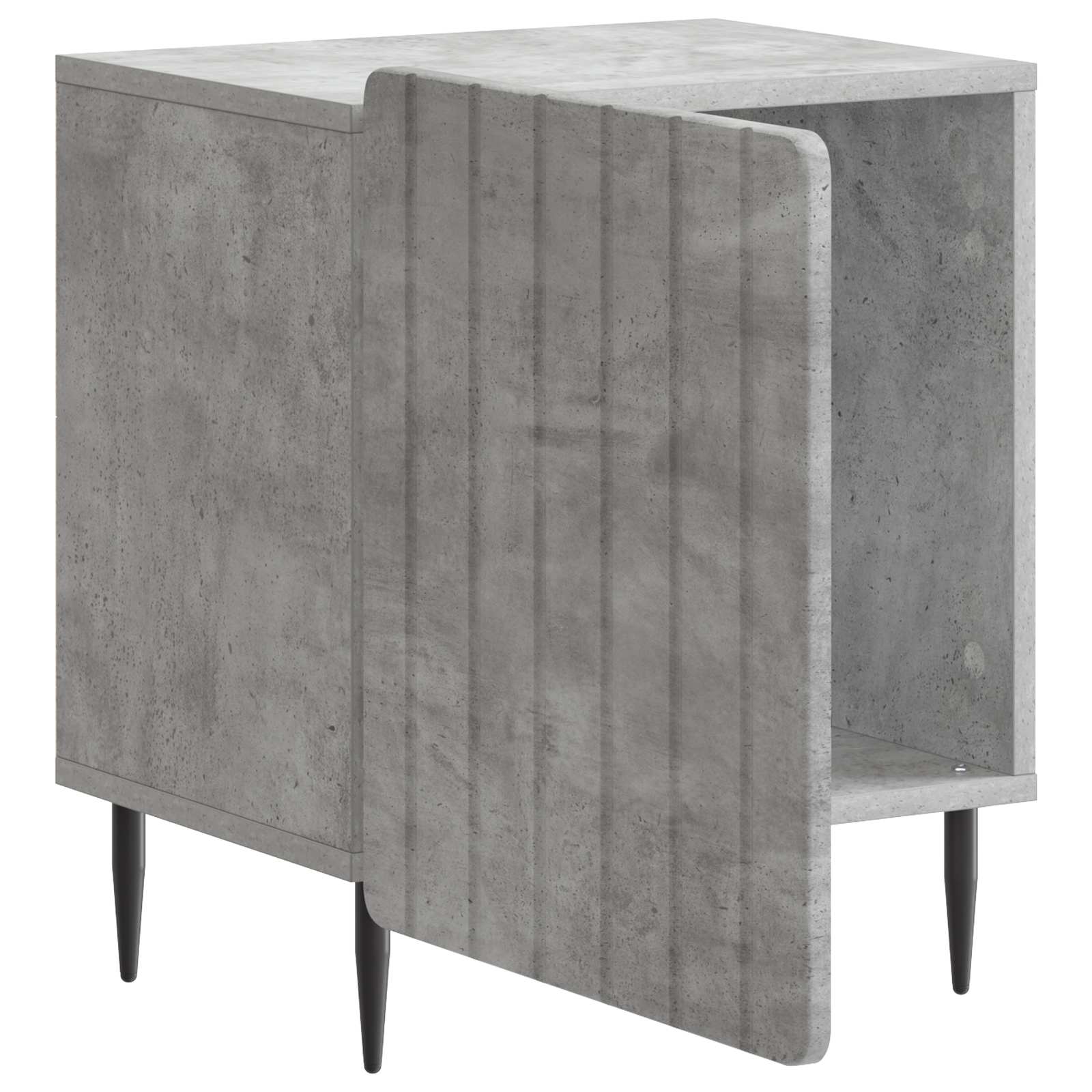 Cabinet de chevet 2 pcs Gris béton 43 x 34,5 x 52 cm - XIOS