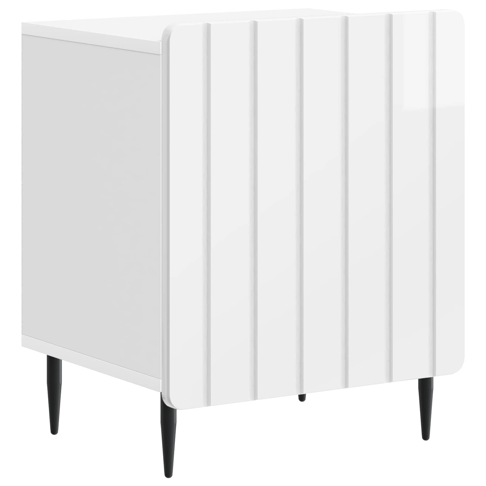 Cabinet de chevet Blanc brillant 43 x 34,5 x 52 cm - XIOS