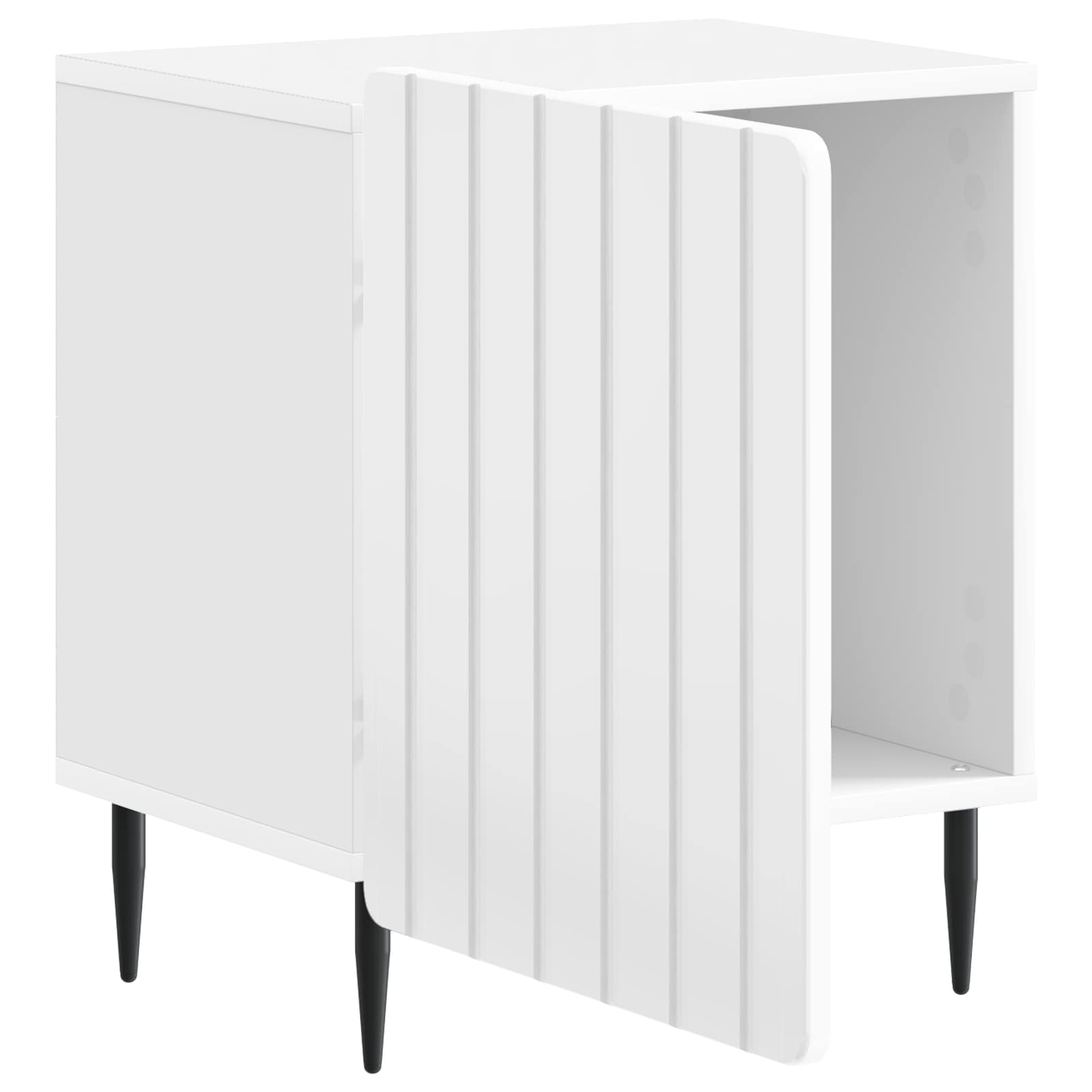 Cabinet de chevet Blanc brillant 43 x 34,5 x 52 cm - XIOS