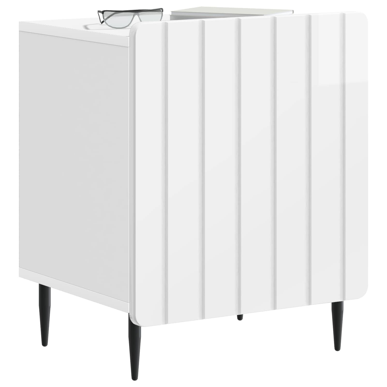 Cabinet de chevet Blanc brillant 43 x 34,5 x 52 cm - XIOS