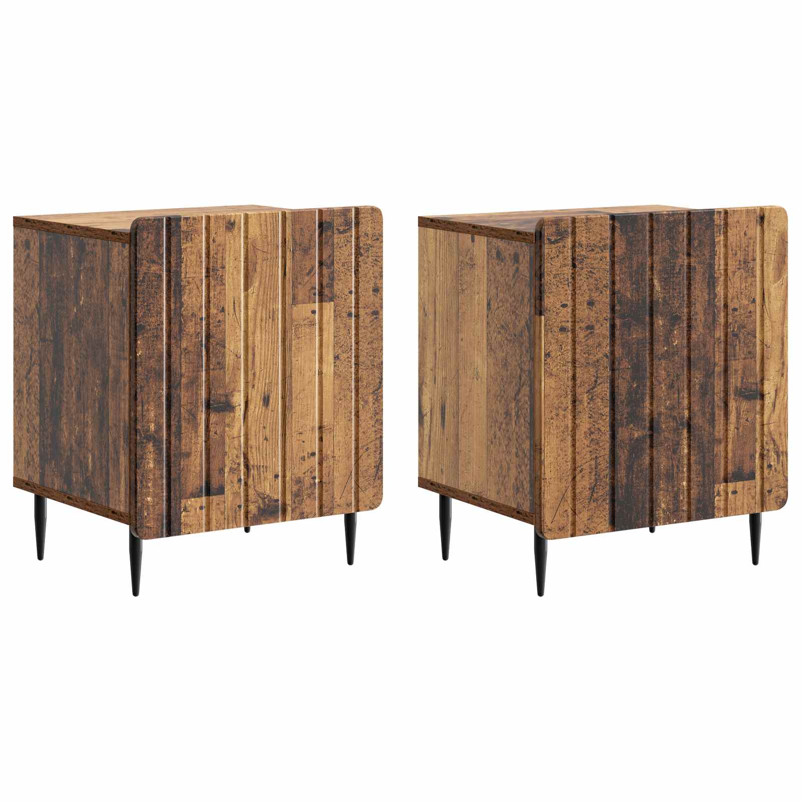 Cabinet de chevet 2 pcs Bois ancien 43 x 34,5 x 52 cm - XIOS