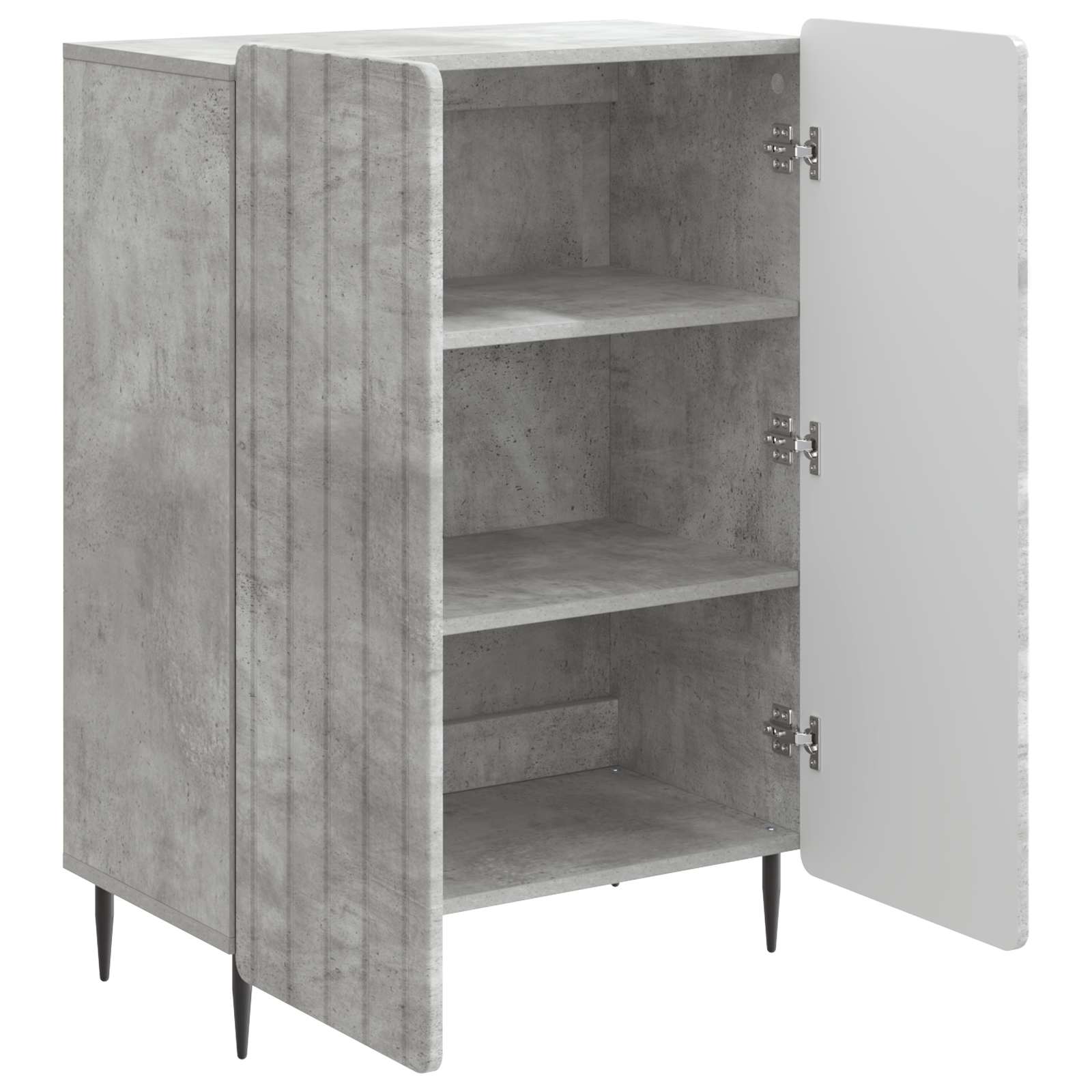 Buffet Gris béton 66 x 34,5 x 92 cm Bois d'ingénierie - XIOS