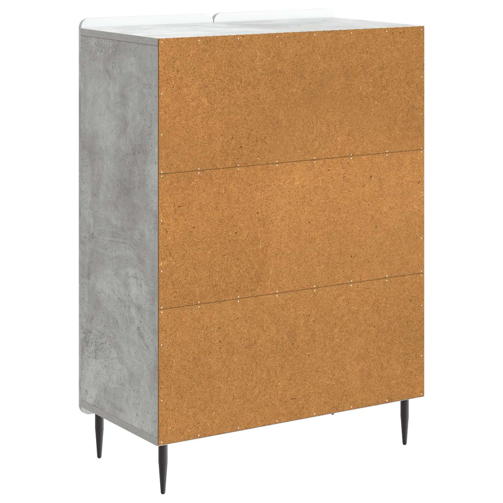 Buffet Gris béton 66 x 34,5 x 92 cm Bois d'ingénierie - XIOS