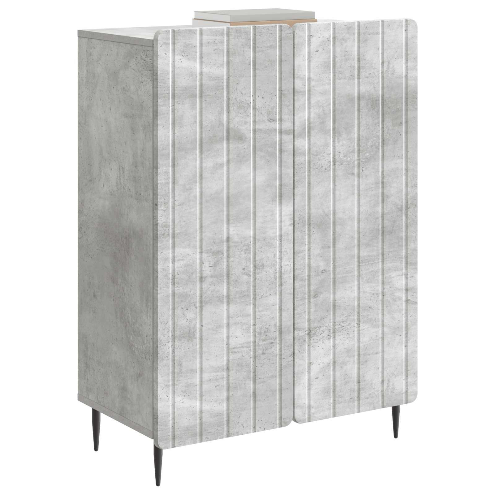 Buffet Gris béton 66 x 34,5 x 92 cm Bois d'ingénierie - XIOS